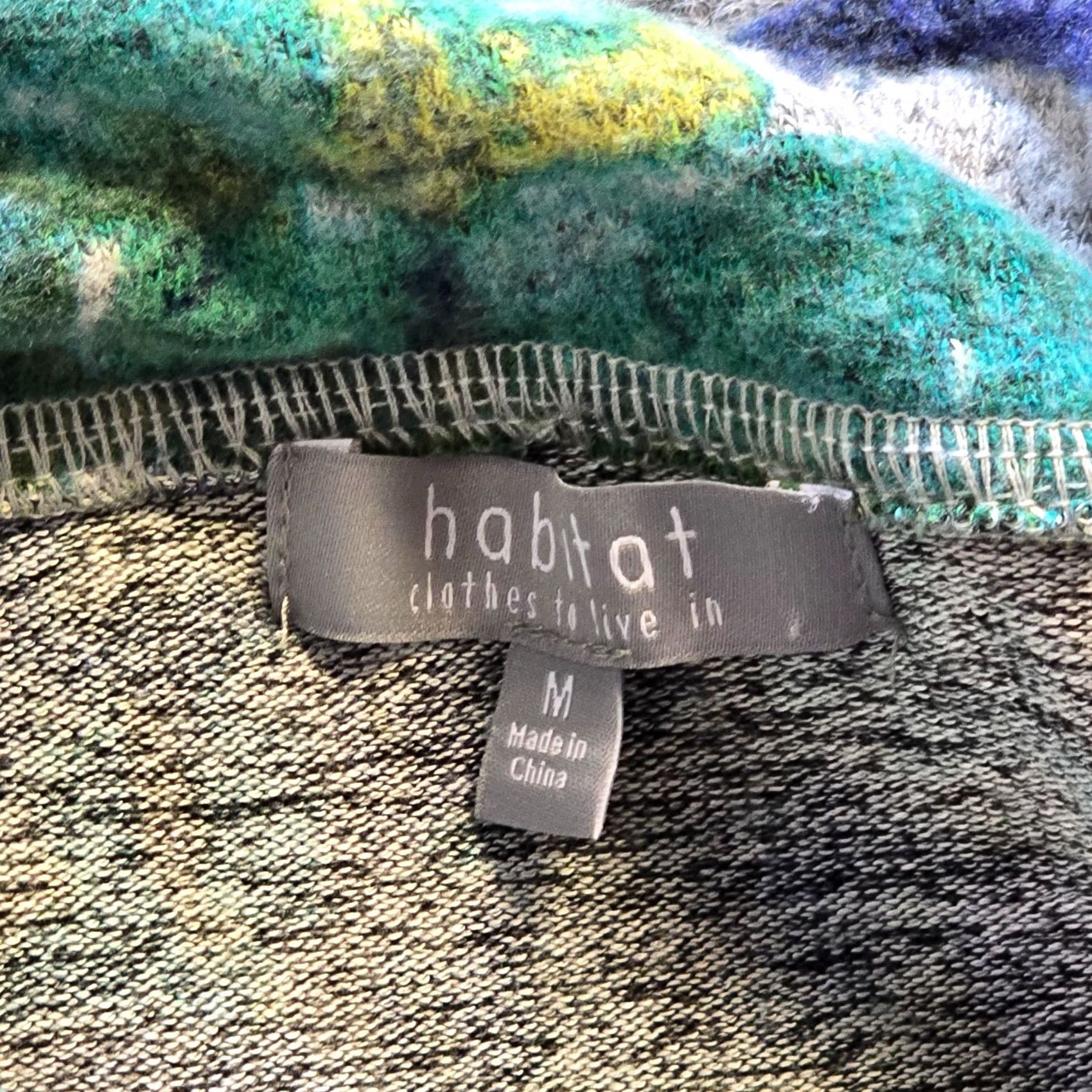 Habitat Habitat Sweater Womens Medium Green Tie Neck Stretch Long Sleeve Casual Artsy Size M / US 6-8 / IT 42-44 - 4 Thumbnail
