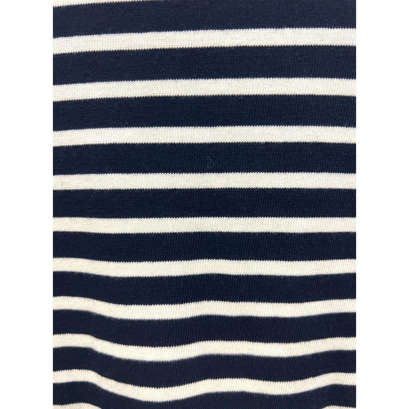 Nautica Nautical Striped Dress Navy White Rope Sleeve Short Sleeve Women’s Small Size 28" / US 6 / IT 42 - 7 Thumbnail