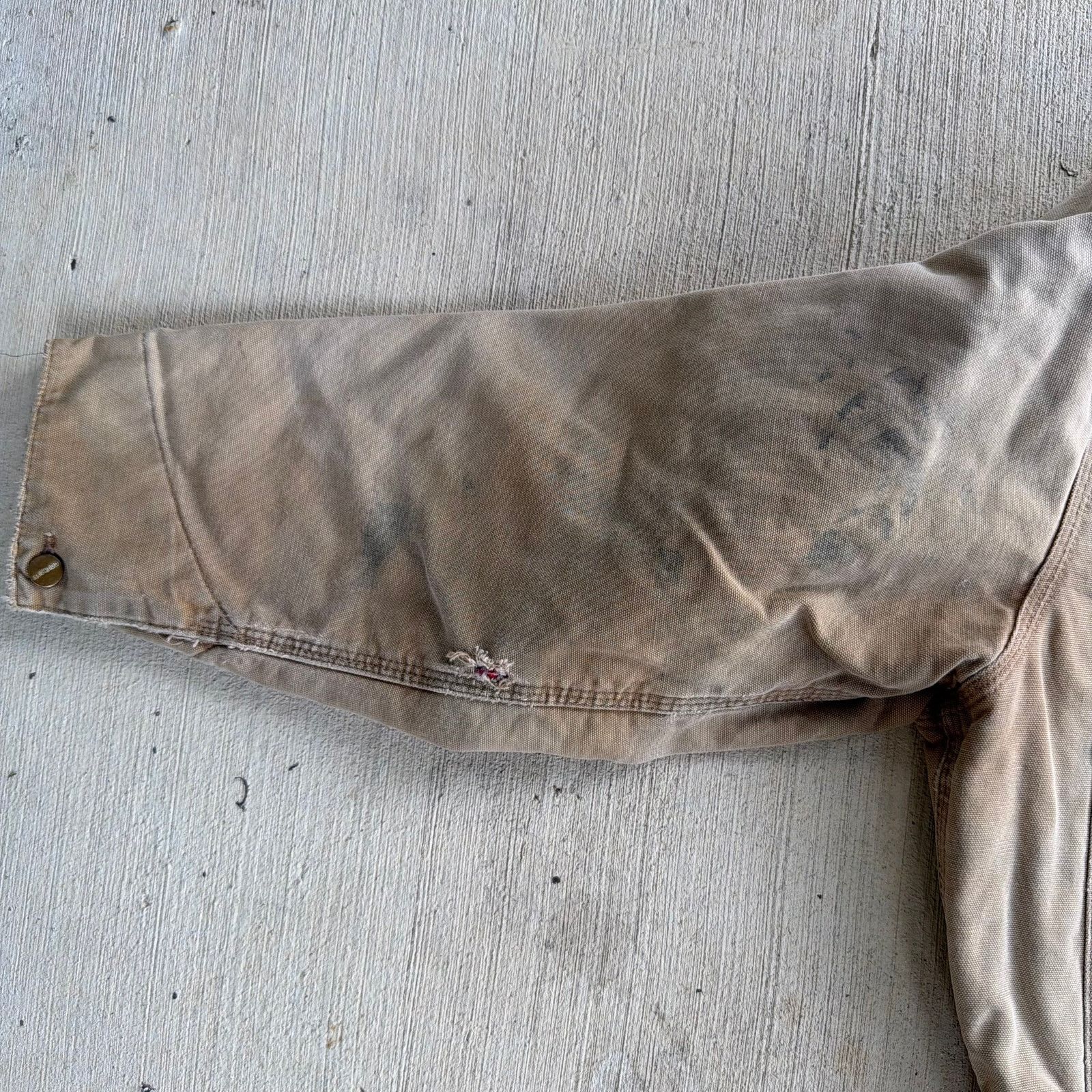 Carhartt × Vintage Carhartt brown cropped Detroit style work wear jacket Size US L / EU 52-54 / 3 - 5 Thumbnail
