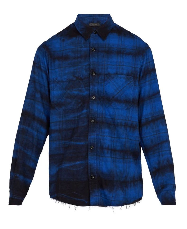 Amiri Amiri Blue tie-dyed destruction shirt 2501-Nextarrow Size US S / EU 44-46 / 1 - 7 Thumbnail