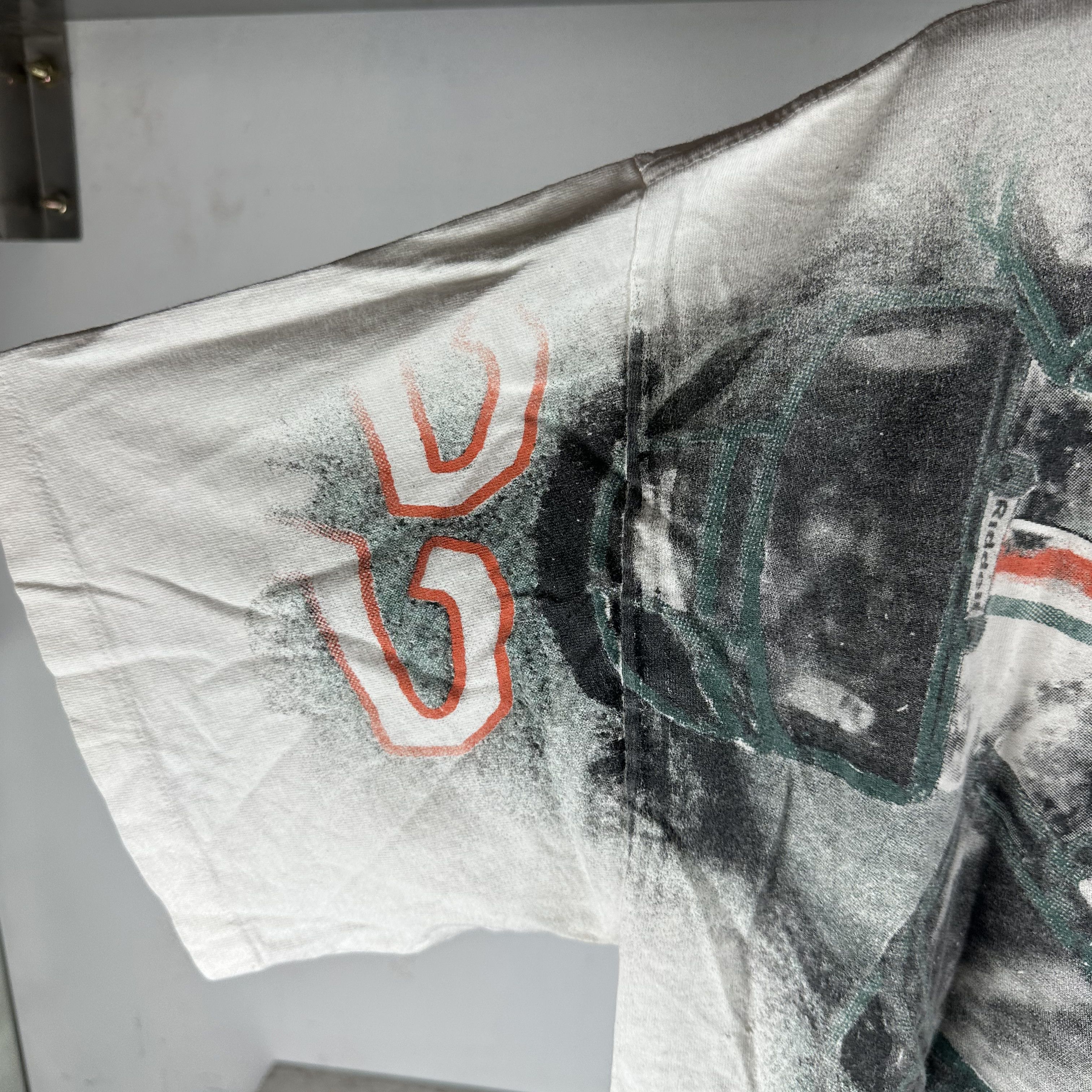 Vintage ​Vintage 1996 Miami Dolphins NFL AOP Double Sided T-shirt Size US XL / EU 56 / 4 - 10 Thumbnail