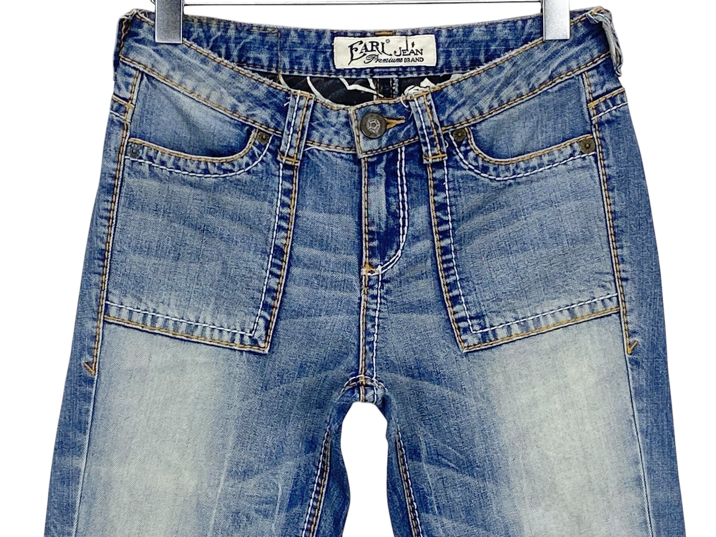 Japanese Brand Flare Jeans Cargo Bootcut Jeans Baker Pocket Pants Size US 27 - 3 Thumbnail