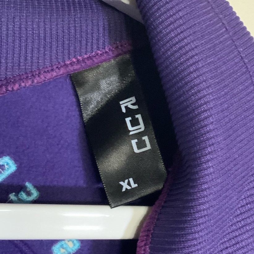 Unknown London RYU Purple Zip Track Jacket Athletic Performance Men’s XL Size US XL / EU 56 / 4 - 6 Thumbnail