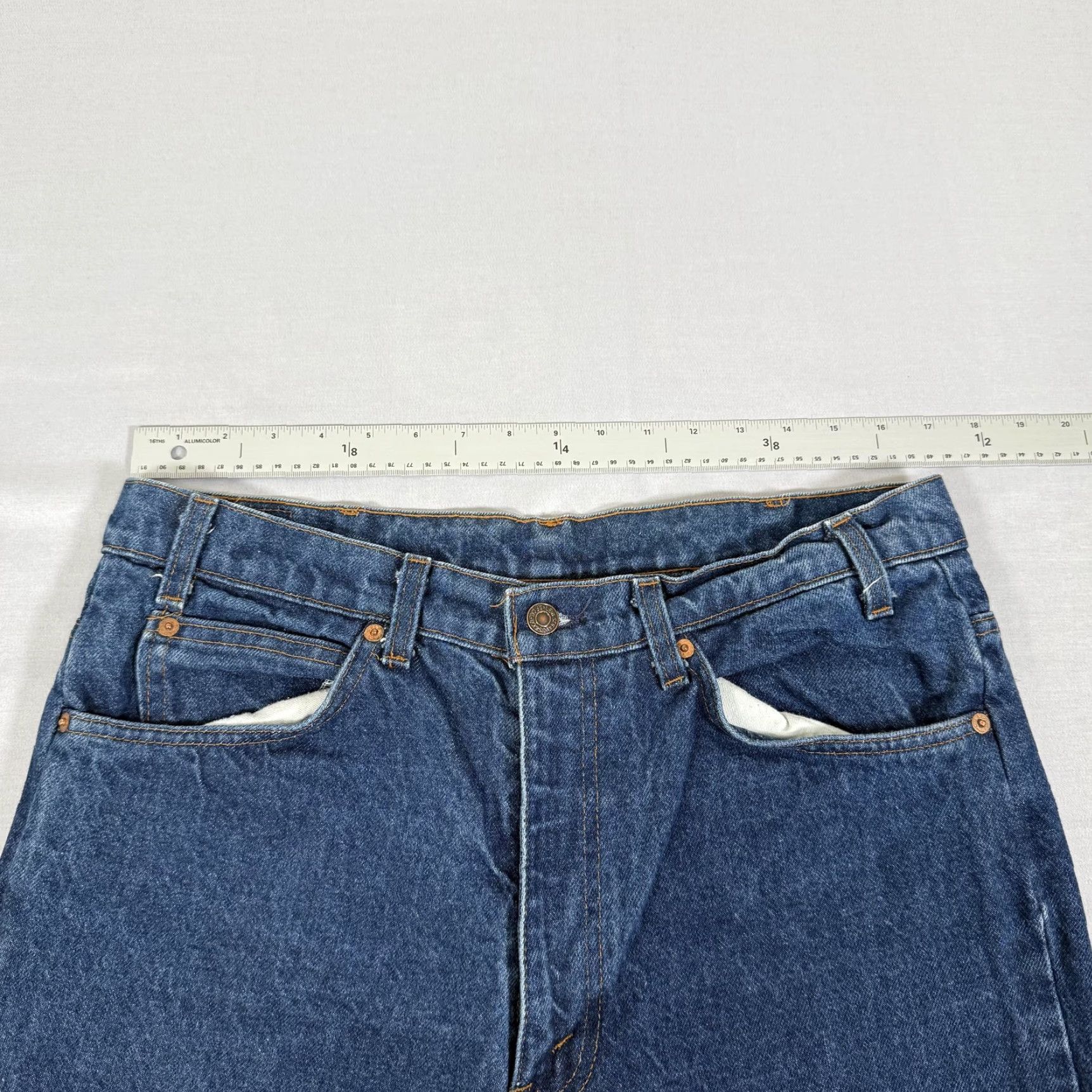 Levi's VINTAGE Levi's Jeans Mens 34x36 Blue 517 Orange Tab Bootcut Denim Pants Western 80s 90s USA Mens jeans Size US 34 / EU 50 - 6 Thumbnail