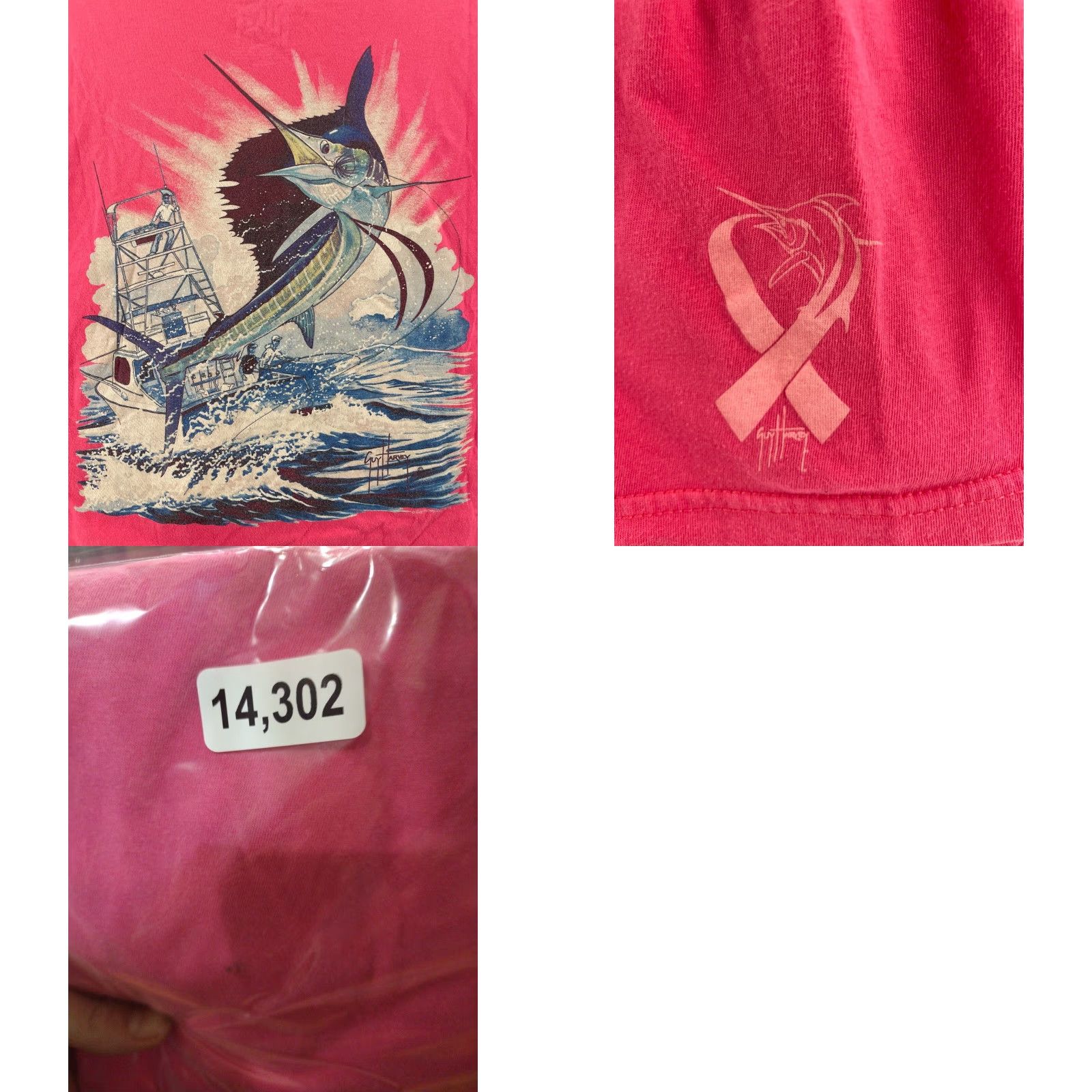 Guy Harvey Guy Harvey T-shirt Pink Breast Cancer Awareness Fishing Womens XL Size XL / US 12-14 / IT 48-50 - 9 Thumbnail