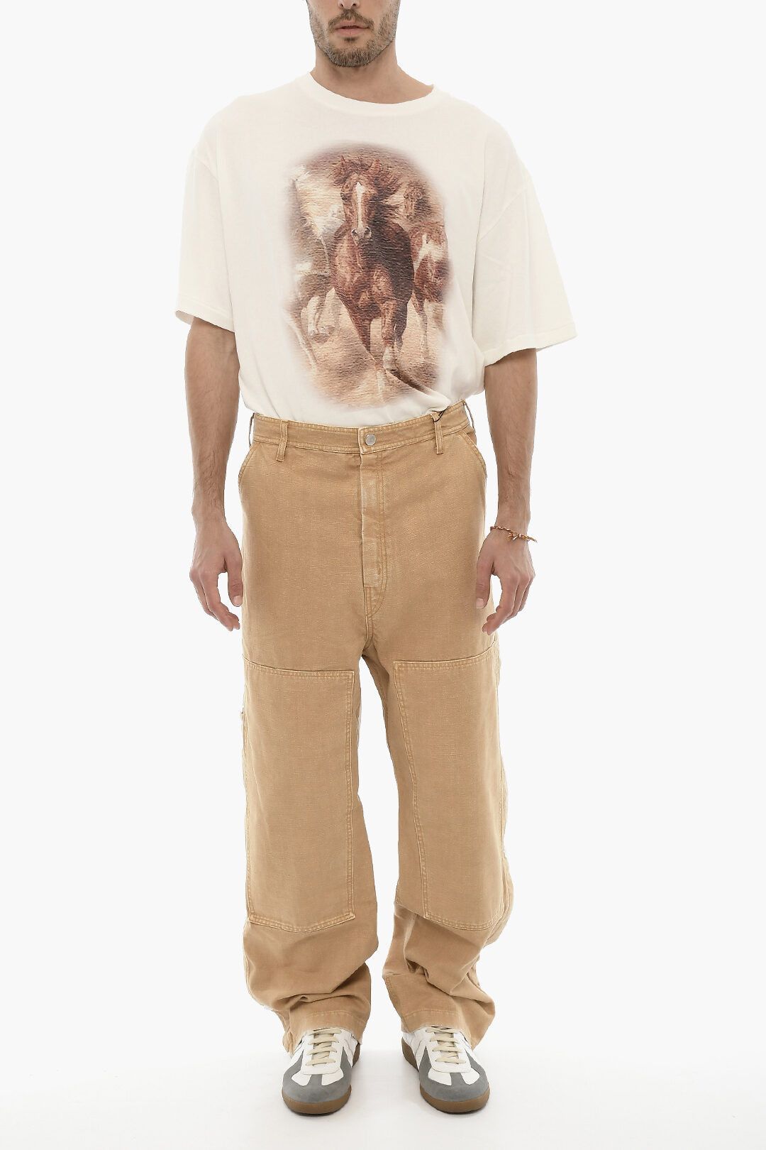 1989 STUDIO og1mm0325 Side Zip Straight Leg Pant in Brown Size US 31 - 4 Thumbnail