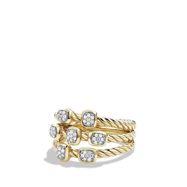 David Yurman o1s1wg111025 R12330D /Size 9 / Ring with Diamonds in Golden Size ONE SIZE - 1 Preview