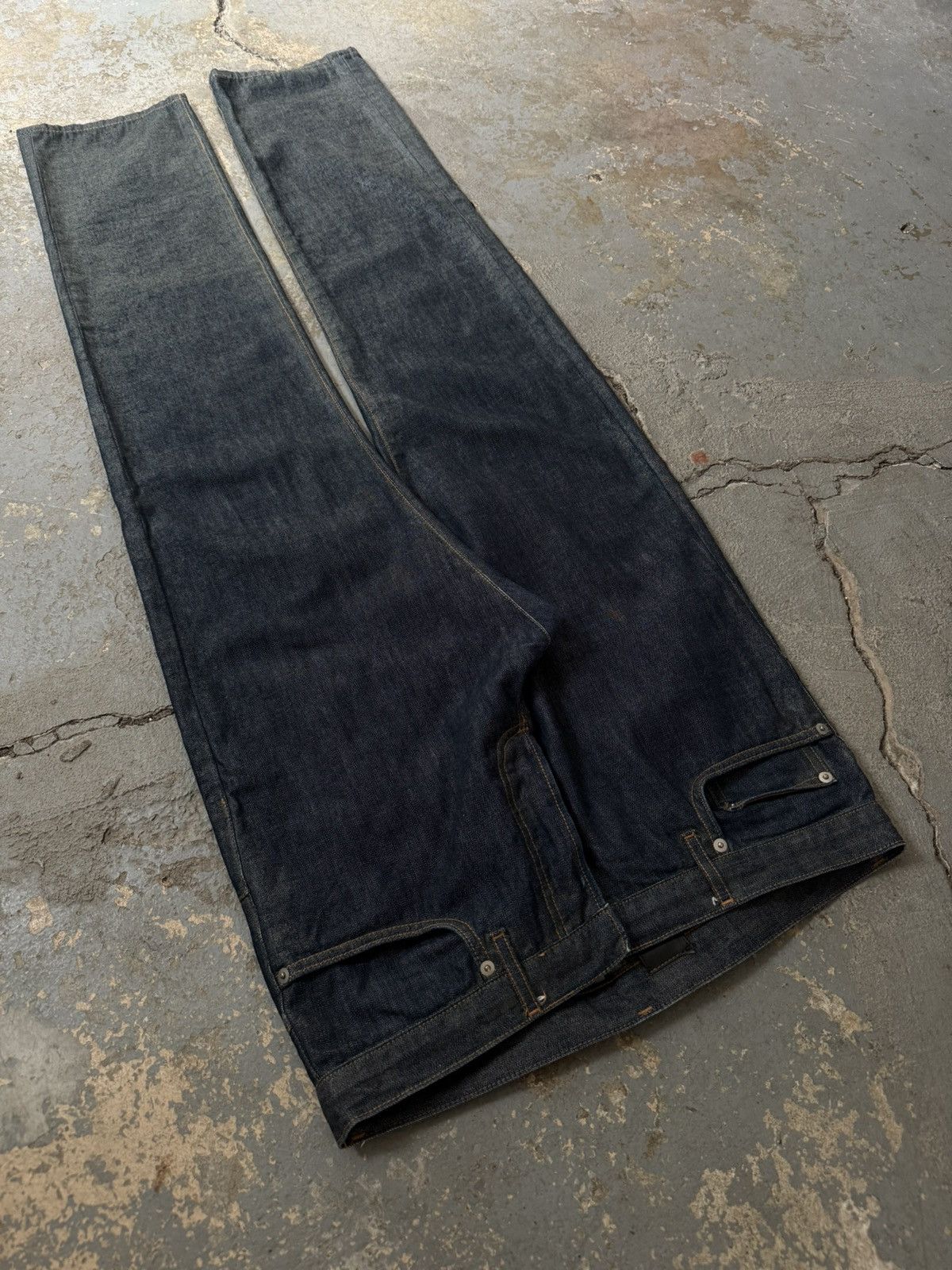 Dior × Hedi Slimane AW07 “Navigate” Green Waxed Jeans Size US 33 - 8 Thumbnail