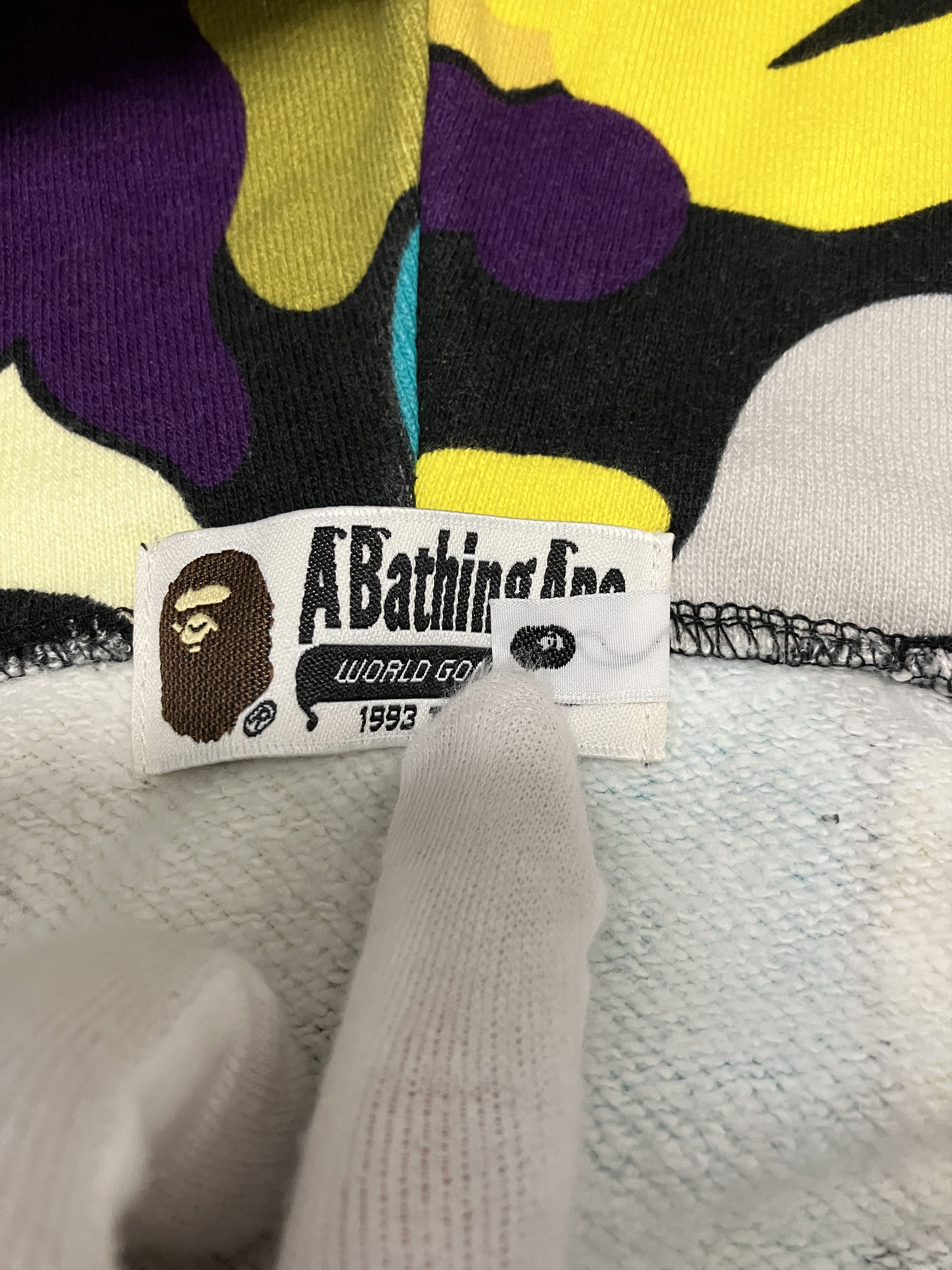 Bape Bape Black Multi Color Camo Full Zip Hoodie Size US XL / EU 56 / 4 - 4 Thumbnail