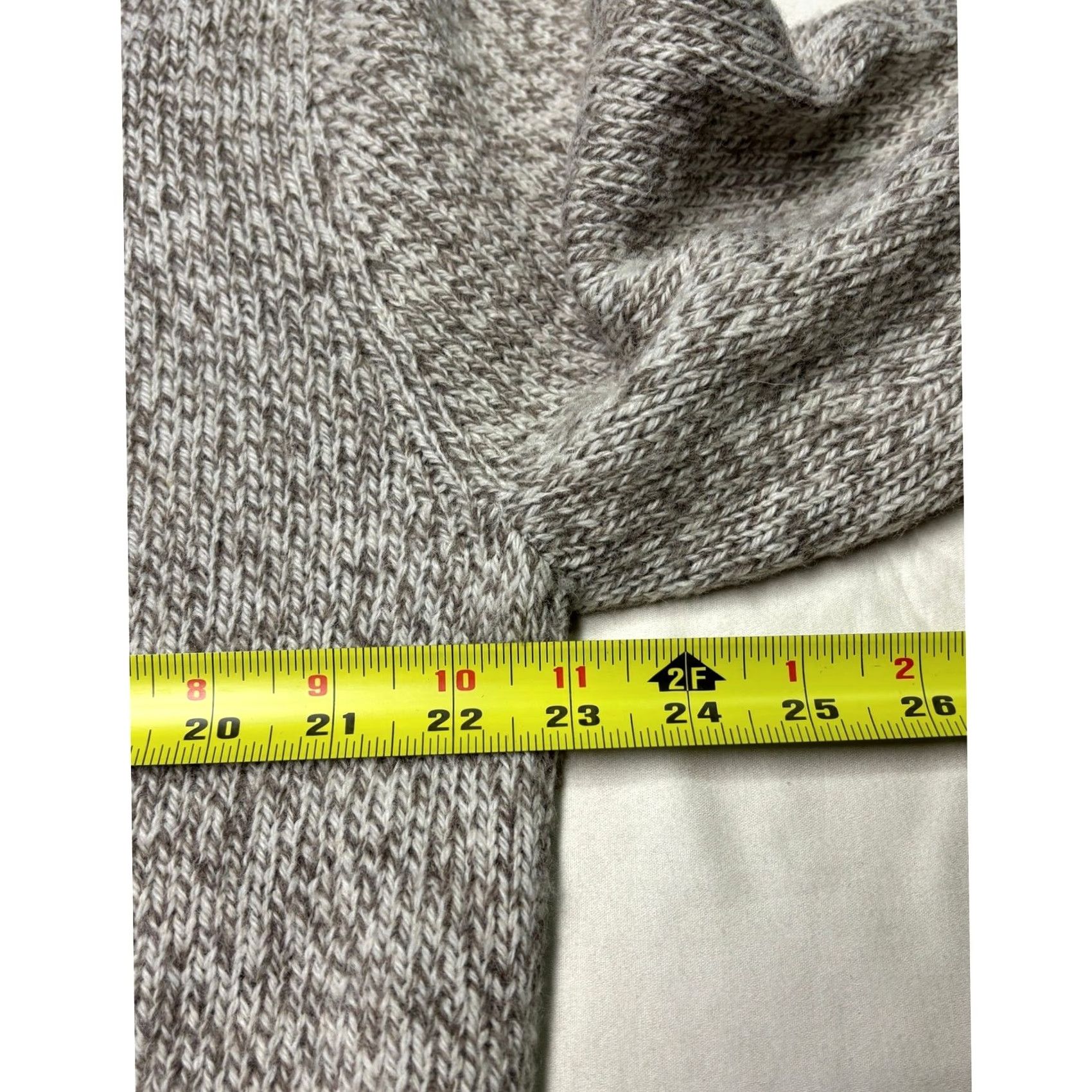 Orvis VINTAGE Orvis Mens Wool Blend Henley Sweater Large Marled Grey Oatmeal Long Sleeve L Size US L / EU 52-54 / 3 - 6 Thumbnail