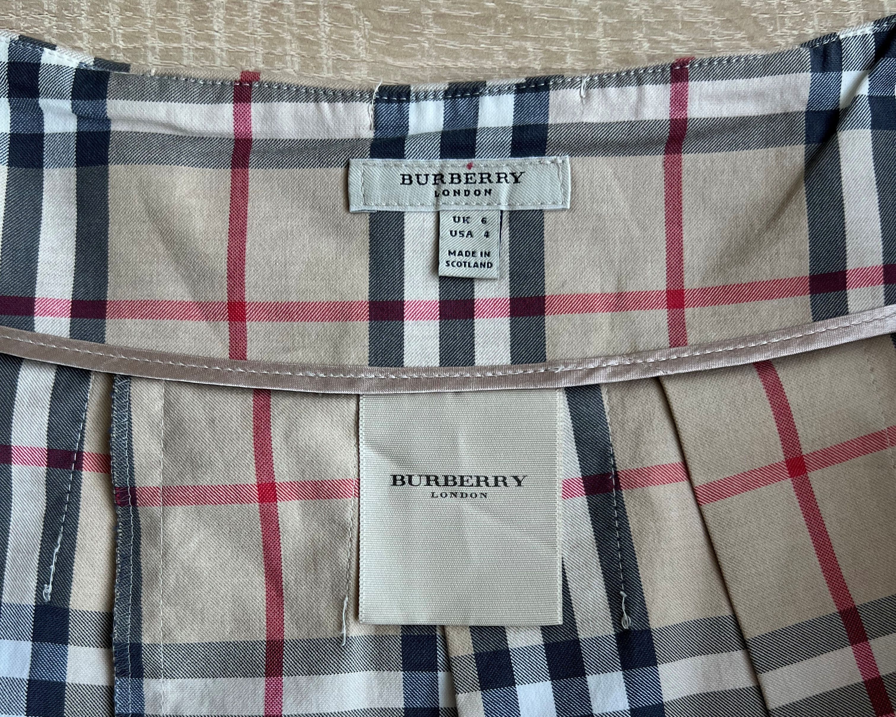 Burberry BURBERRY LONDON NOVA CHECK PLEATED MINI SKIRT US4 UK6 IT38 Size 27" / US 4 / IT 40 - 5 Thumbnail