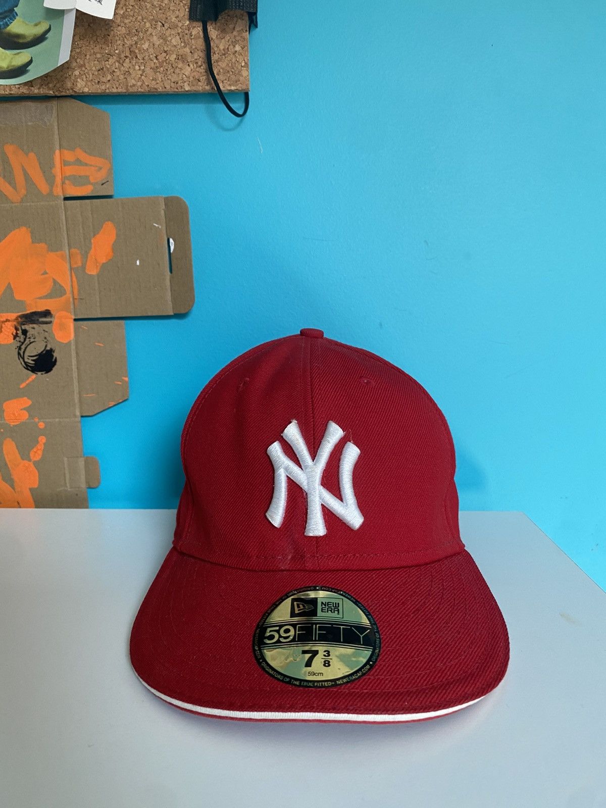 New Era New York Yankees 59FIFTY Fitted Cap– New Era MLB Authentic Size ONE SIZE - 2 Thumbnail