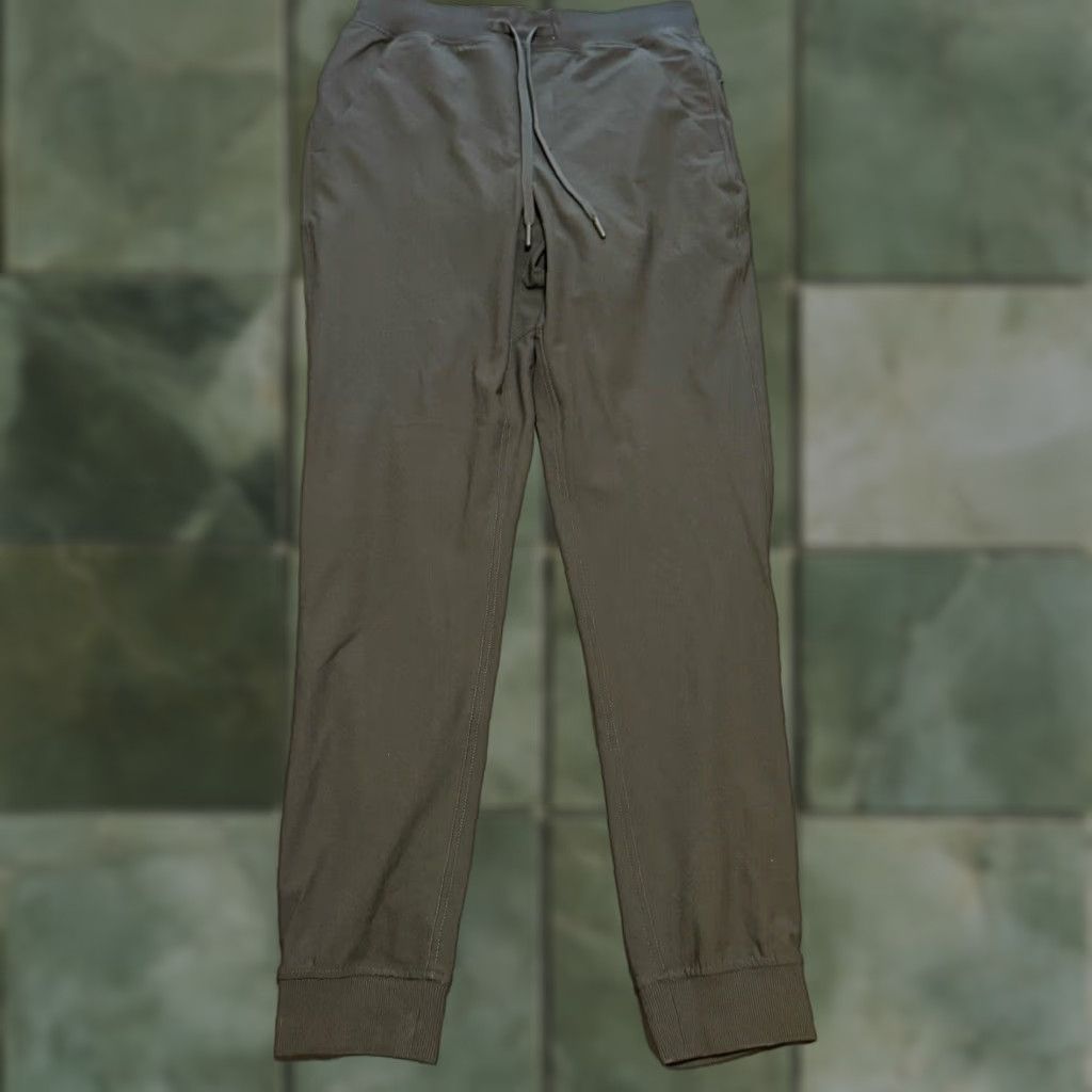 Vintage Birddogs Jogger Pants Mens M Black Gray Liner Casual Activewear Polyester Size US 31 - 1 Thumbnail