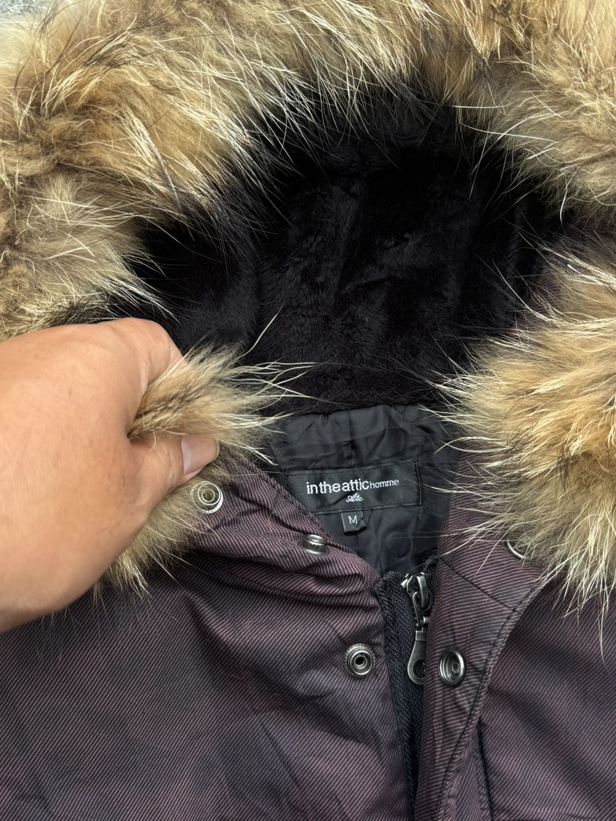 Le Grande Bleu (L.G.B.) Fur Puffer Jacket Japanese Intheattic ifsix Lgb Goa Styled Size US M / EU 48-50 / 2 - 4 Thumbnail