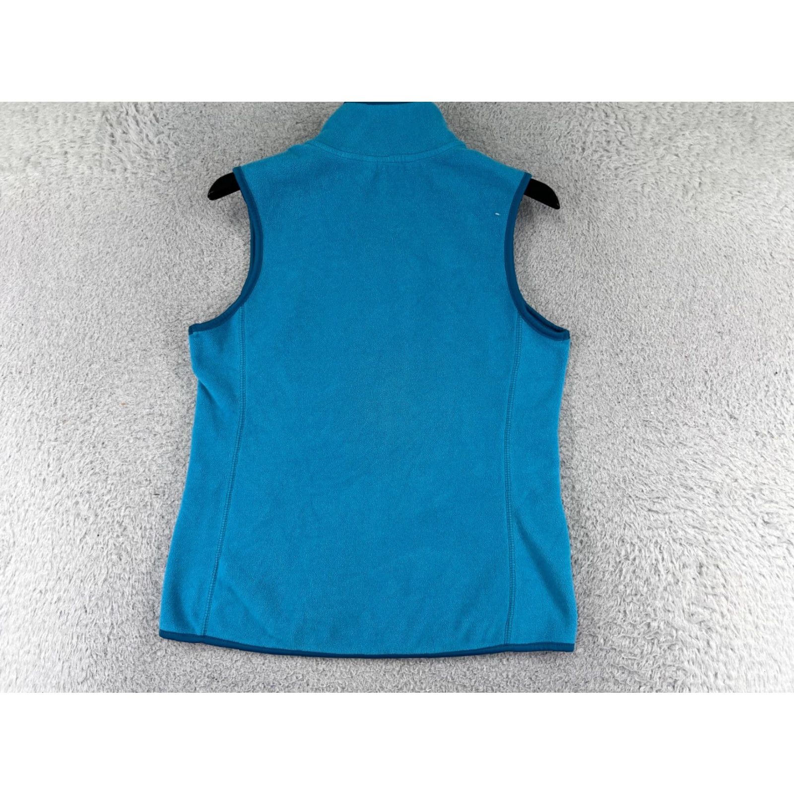 Old Navy VINTAGE Old Navy Vest Womens Small Blue Full Zip Polyester Fleece Full Zip Mock Neck Size S / US 4 / IT 40 - 2 Thumbnail