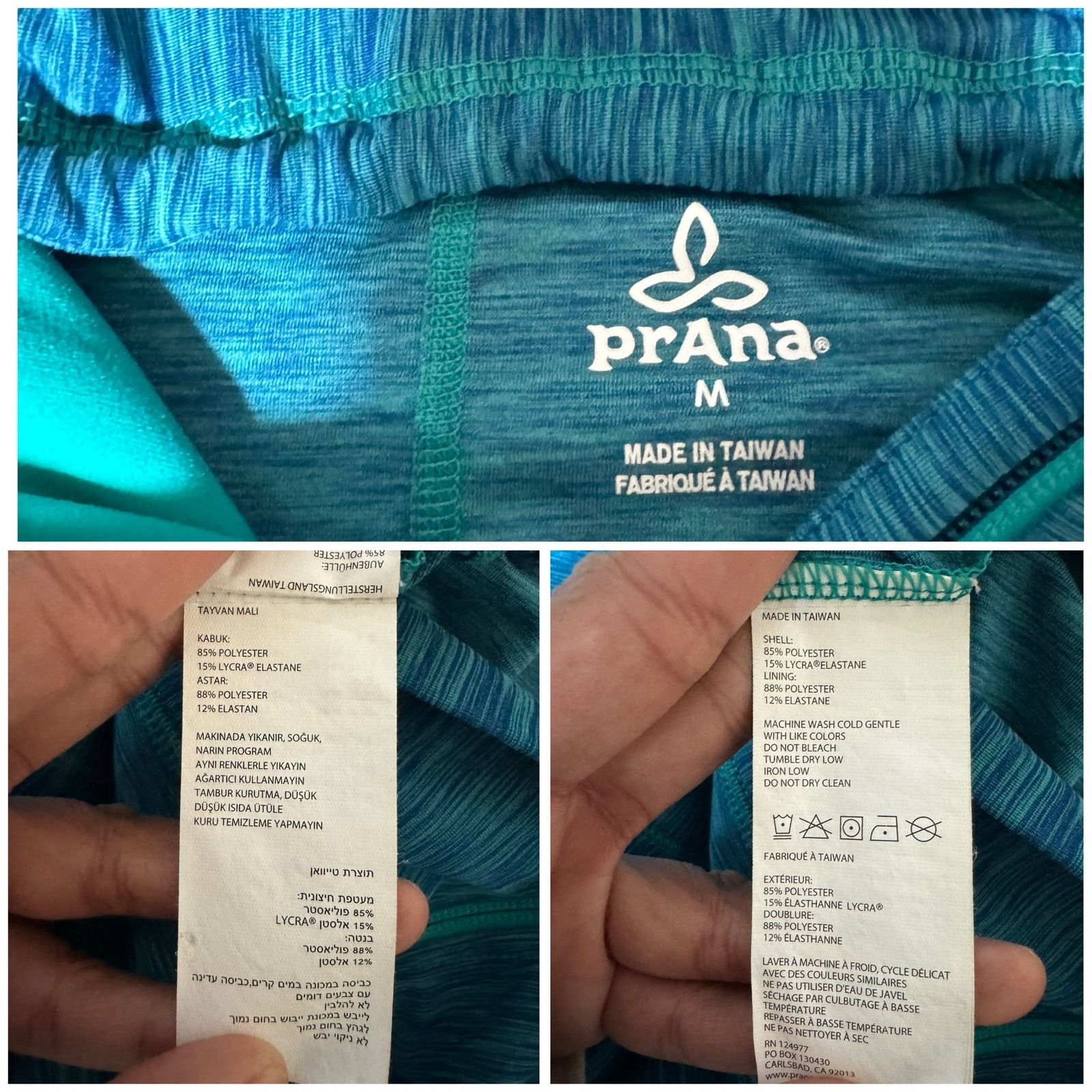 Prana Prana Blue Heather Full Zip Hooded Dragonfly Jacket Size M Size M / US 6-8 / IT 42-44 - 7 Thumbnail