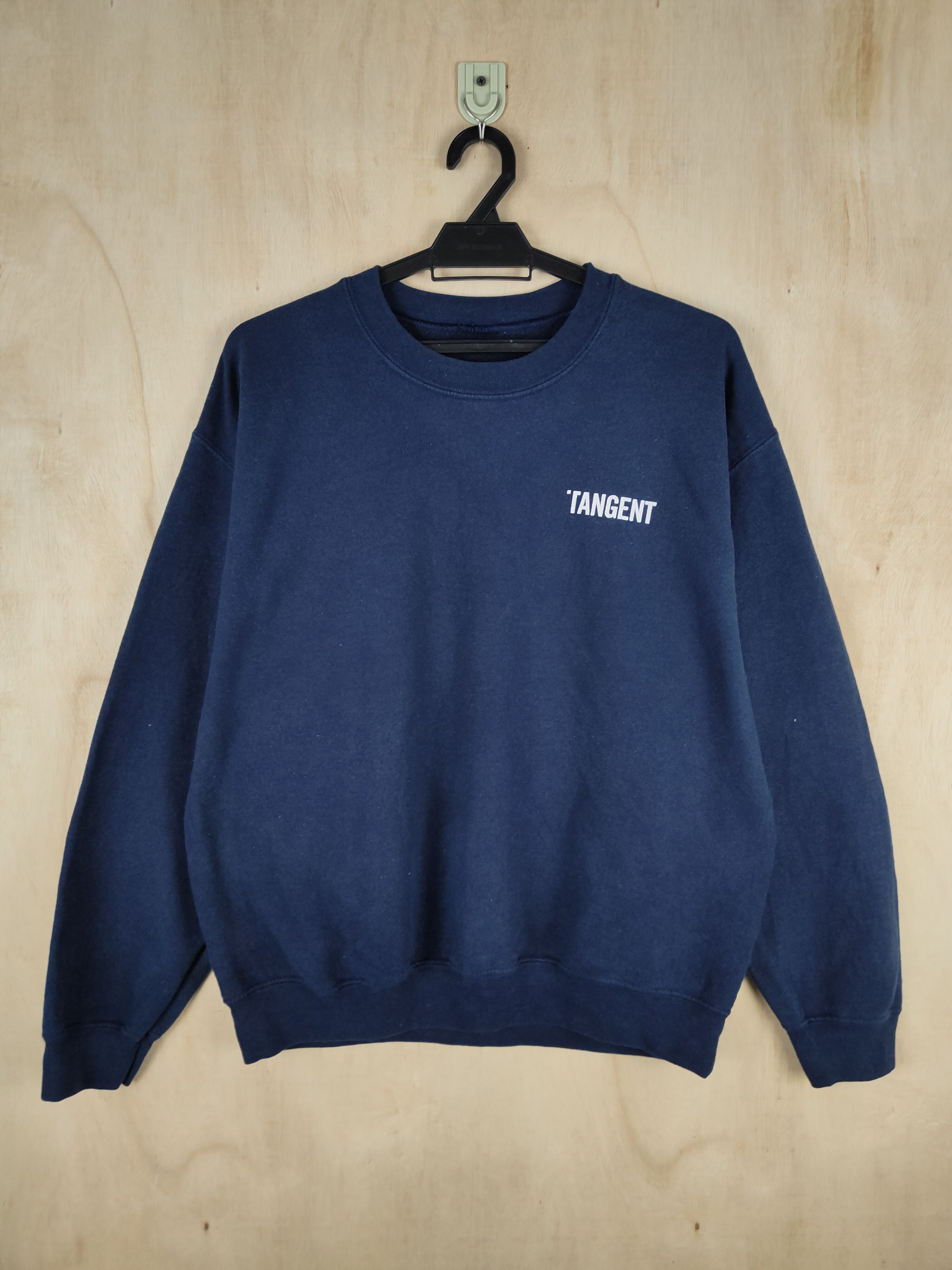 Japanese Brand × Vintage Japanese Brand tangent Dark Blue Sweatshirts #S2606 Size US M / EU 48-50 / 2 - 1 Thumbnail