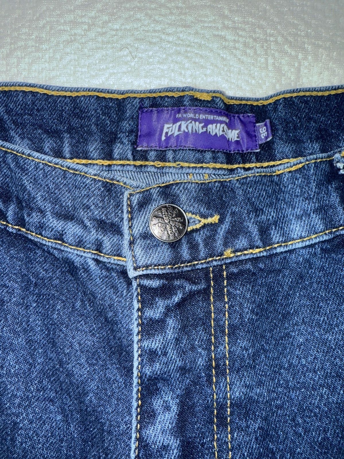 Fucking Awesome FA denim shorts Size US 36 / EU 52 - 3 Thumbnail