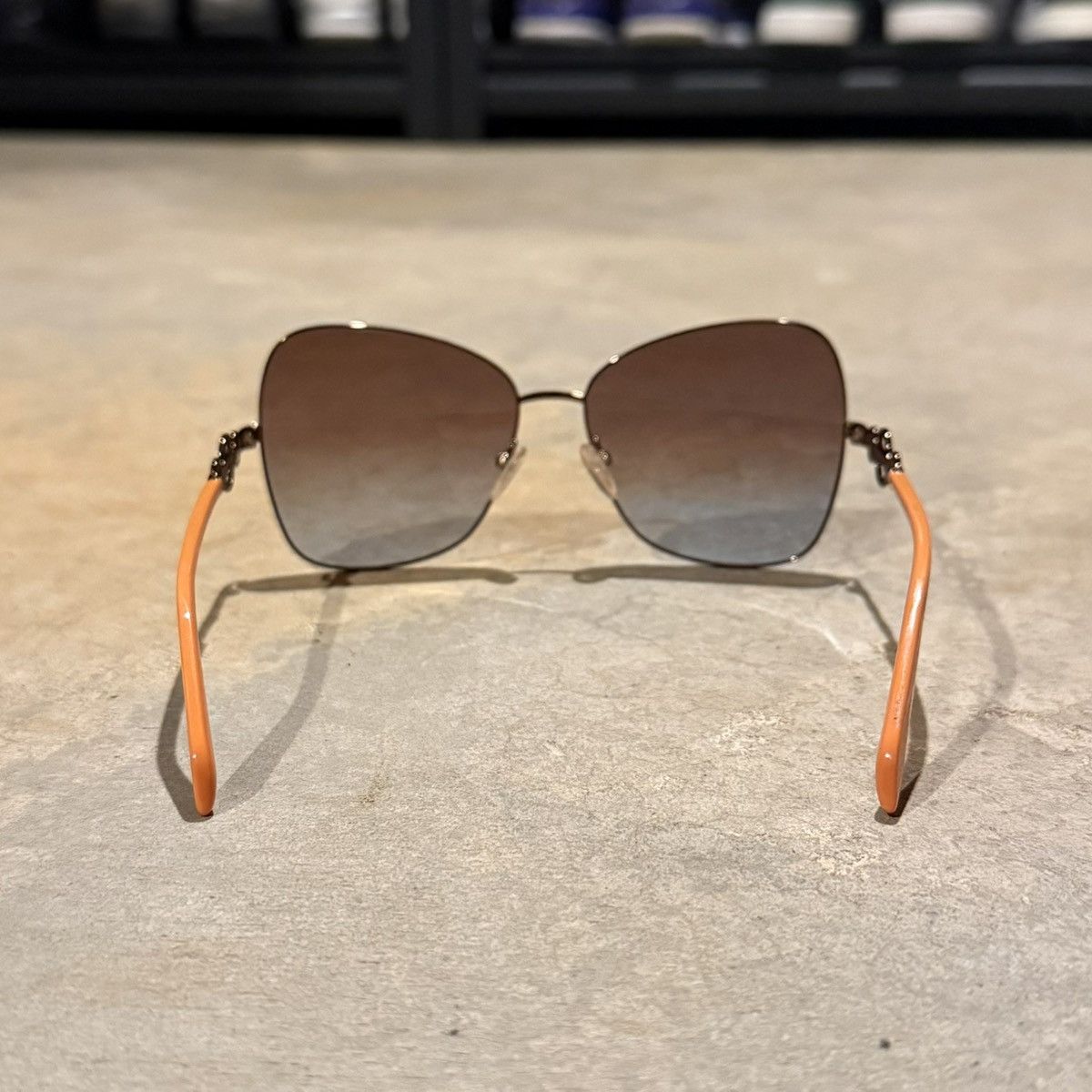 Other Emilio Pucci Butterfly Frame Gradient Lens Sunglasses Orange Size ONE SIZE - 9 Thumbnail