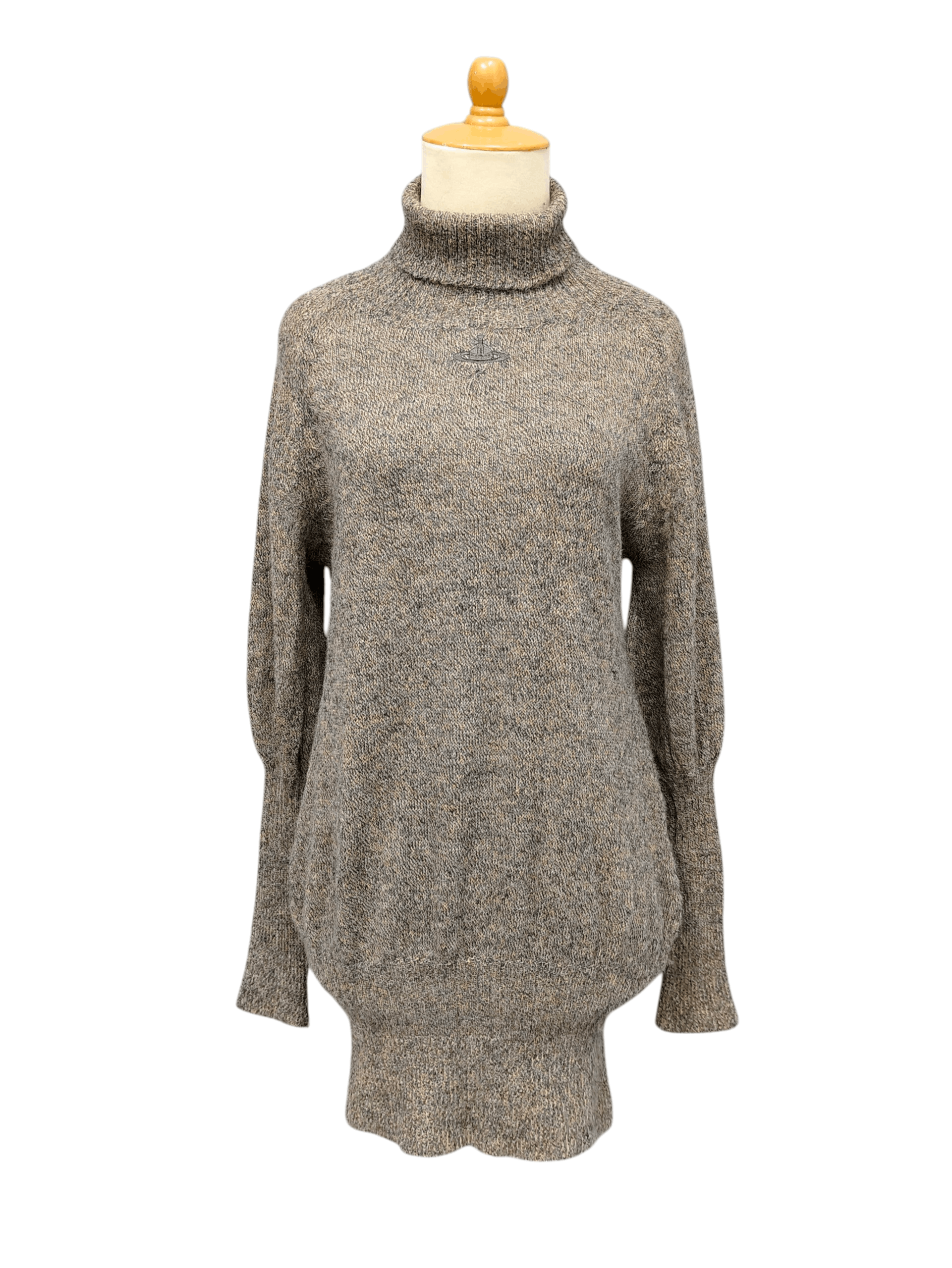 Vivienne Westwood 2000s V.W- Orb Embroidery Logo Alpaca Wool Knit Turtleneck Size M / US 6-8 / IT 42-44 - 1 Thumbnail