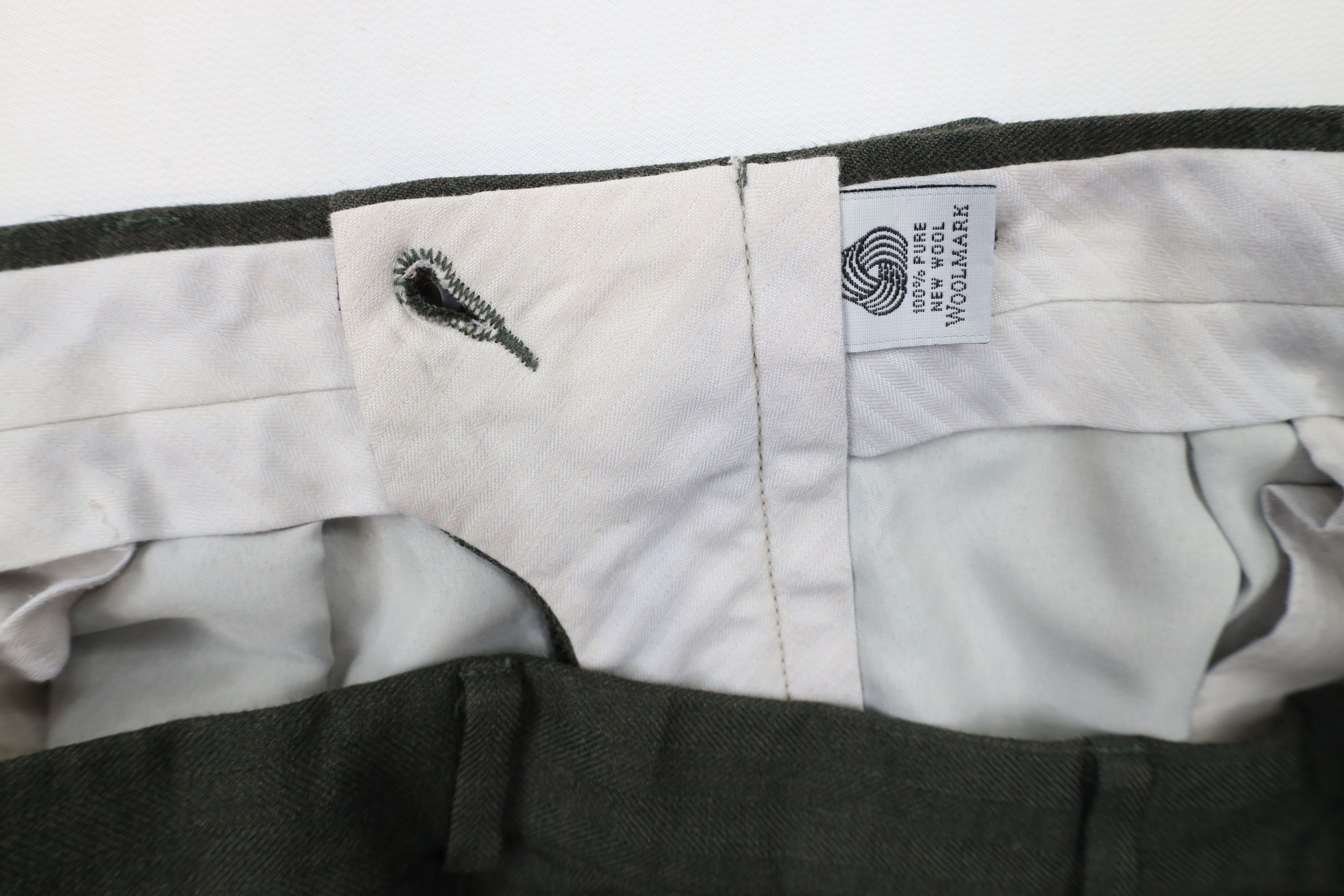 Vintage Vintage 90s Streetwear Herringbone Cuffed Wide Leg Pants Size US 36 / EU 52 - 7 Thumbnail