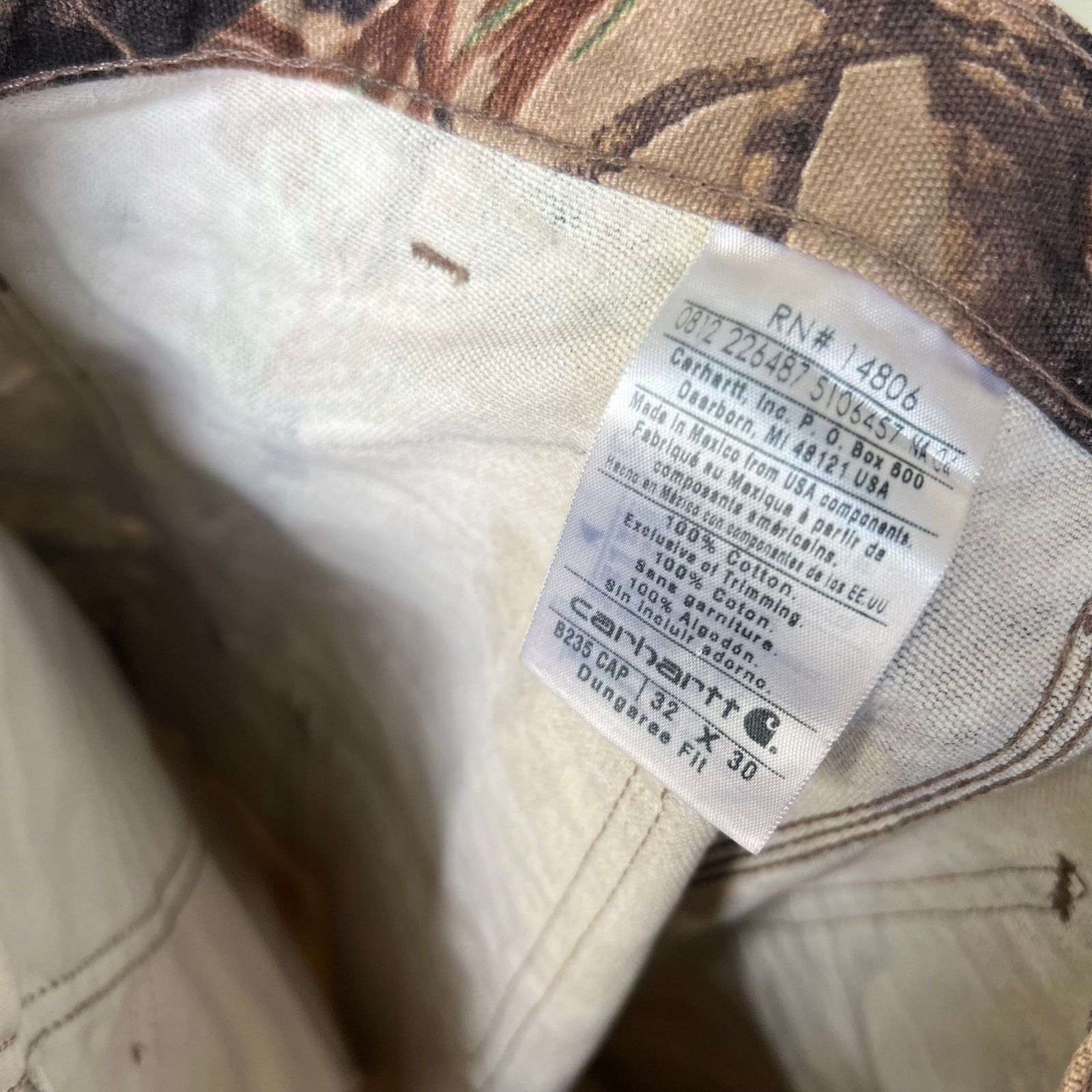 Carhartt × Vintage Carhartt Realtree camo double knee work wear carpenter pants Size US 31 - 6 Thumbnail