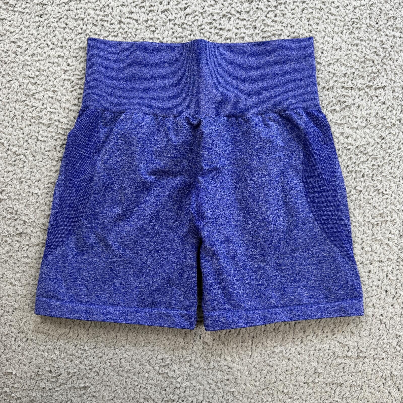 Other NVGTN Seamless Scrunch Shorts Womens XS Blue Contour Gym Size 26" / US 2 / IT 38 - 2 Thumbnail