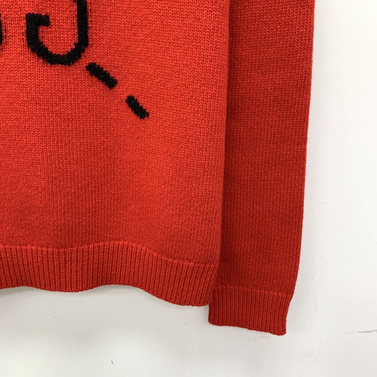 Gucci Gucci Red Diamond Embellished Monogrammed Wool Sweater Size L / US 10 / IT 46 - 4 Thumbnail