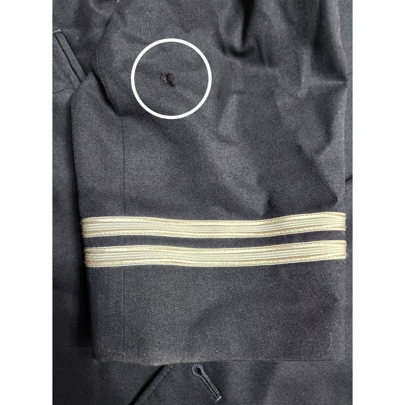 Vintage Murphy & Hartelius American Airlines Men's Sport Coat 52R Navy Classic Fit Blazer Two-Button Single-Breasted Size 52R - 4 Thumbnail