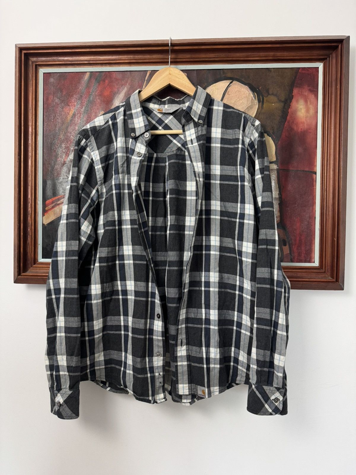 Carhartt Carhartt Workwear Button Up Shirt Checkered Tartan Hype Y2k Size US M / EU 48-50 / 2 - 2 Thumbnail