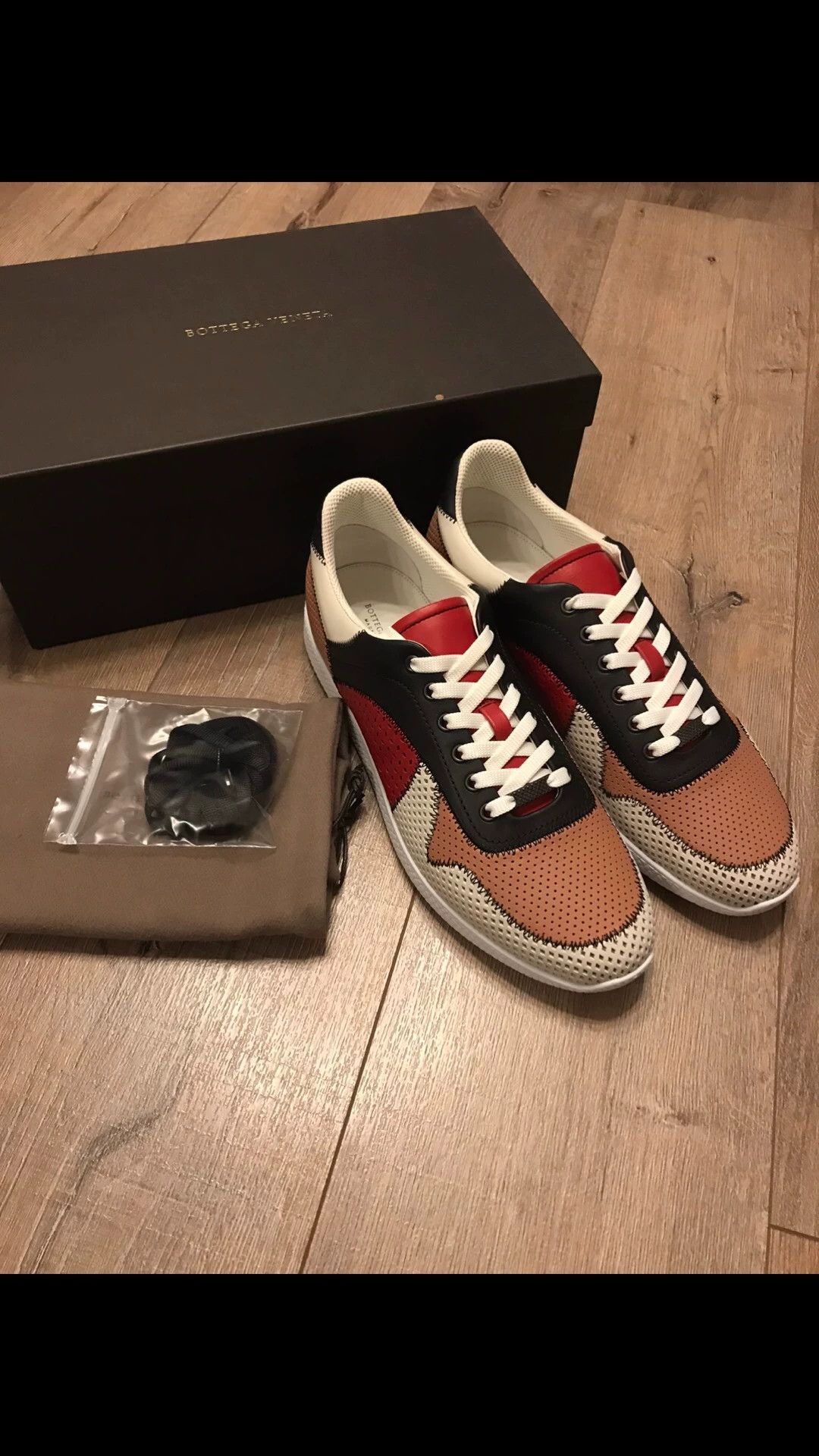 Bottega Veneta Bottega Veneta 41 (偏大) leather colorblock topstitch sneakers Size US 8 / EU 41 - 1 Thumbnail