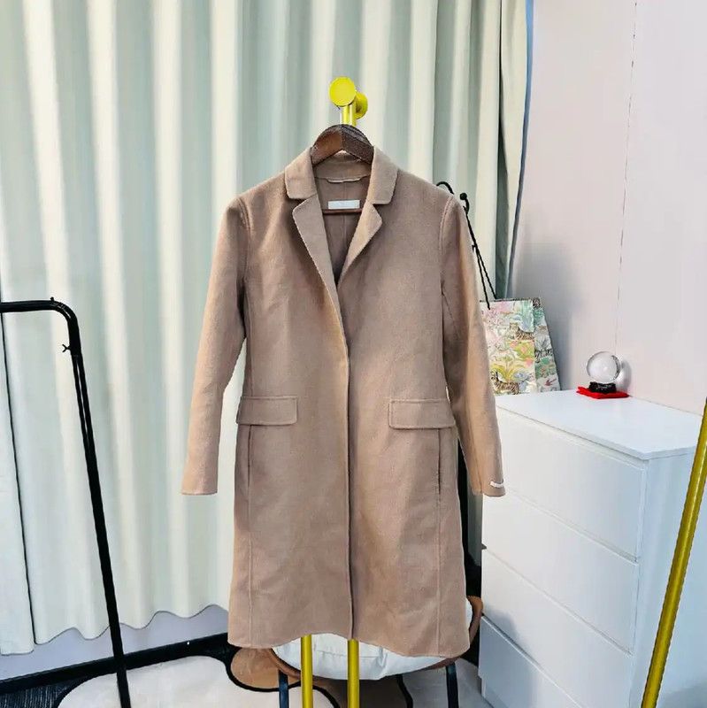 Max Mara MaxMara Brown Wool Women's Coat 0089 Size M / US 6-8 / IT 42-44 - 1 Thumbnail