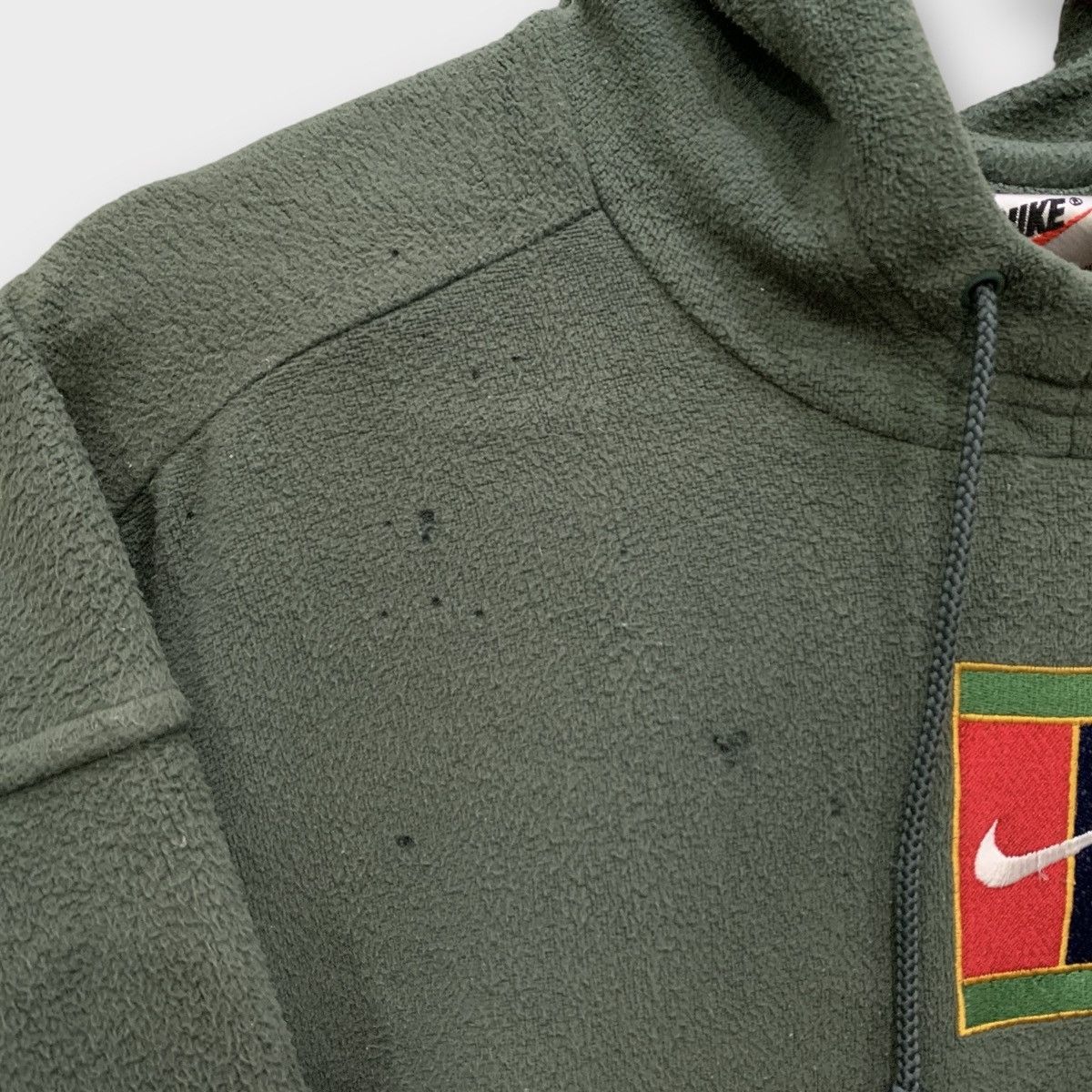 Nike VINTAGE 90s NIKE COURT CENTER HOODIE FLEECE EMBROIDERED LOGO Size US L / EU 52-54 / 3 - 8 Thumbnail