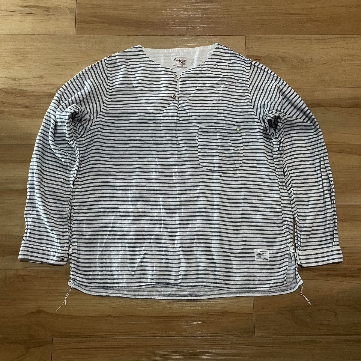 ANACHRONORM Anachronorm Pull Over Marine Shirt Wide Fit shirt Size US L / EU 52-54 / 3 - 1 Thumbnail
