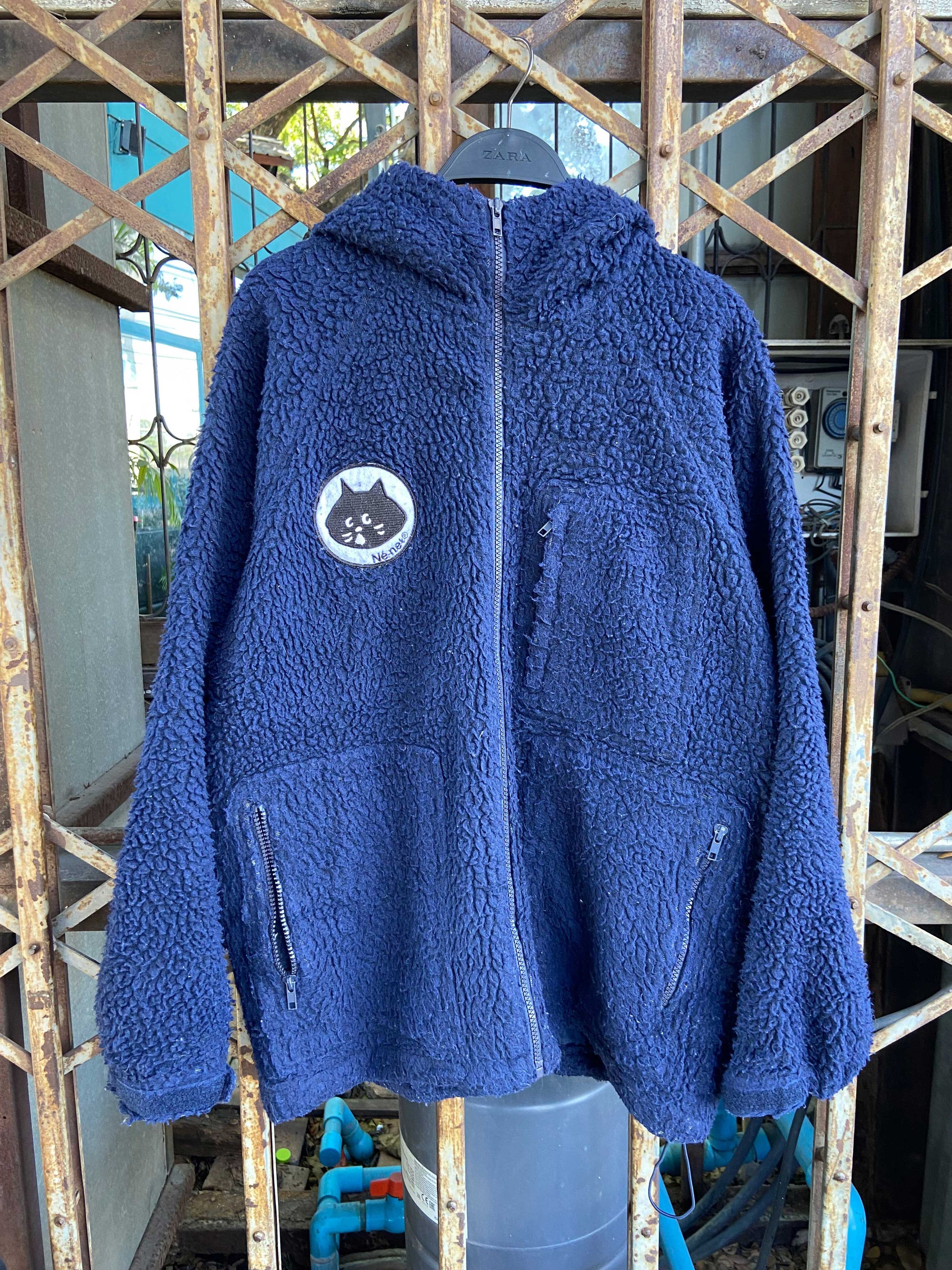 Issey Miyake Né-Net Sherpa Fleece Hooded Jacket Size US S / EU 44-46 / 1 - 12 Thumbnail