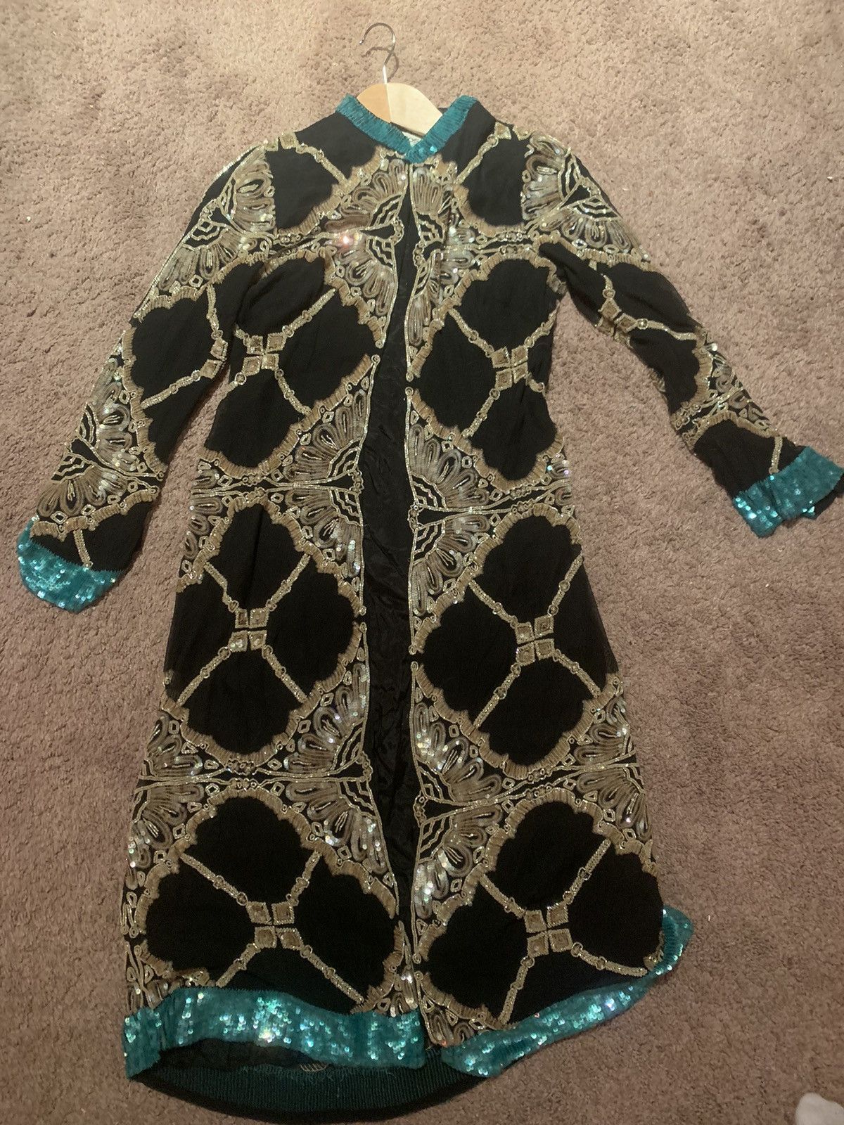 Hoss Intropia Hoss Sequined Long Coat Size M / US 6-8 / IT 42-44 - 3 Thumbnail