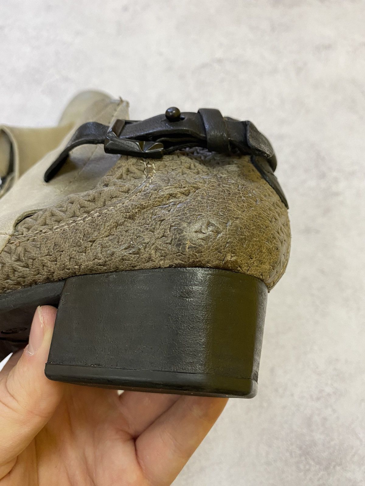A.S.98 Womens A.S. 98 Distressed Grey Leather Shoes Size 38 Size US 8 / IT 38 - 15 Thumbnail