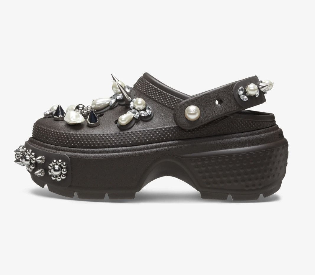 Crocs × Simone Rocha SIMONE ROCHA X CROCS Embellished Stomp Clogs Espresso Size US 8 / IT 38 - 2 Thumbnail