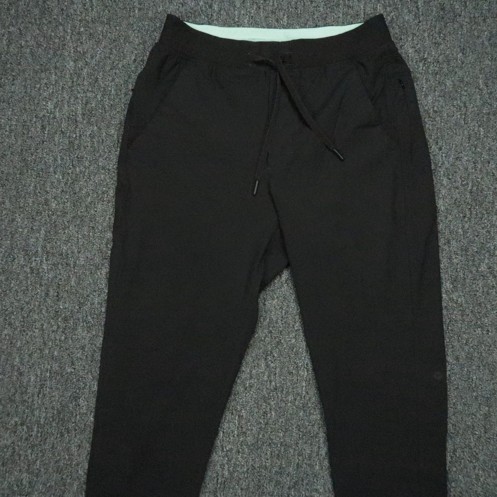 Vintage Birddogs Men Pants Medium Black Joggers Drawstring Zip Pocket Stretch Athletic Size US 31 - 2 Thumbnail