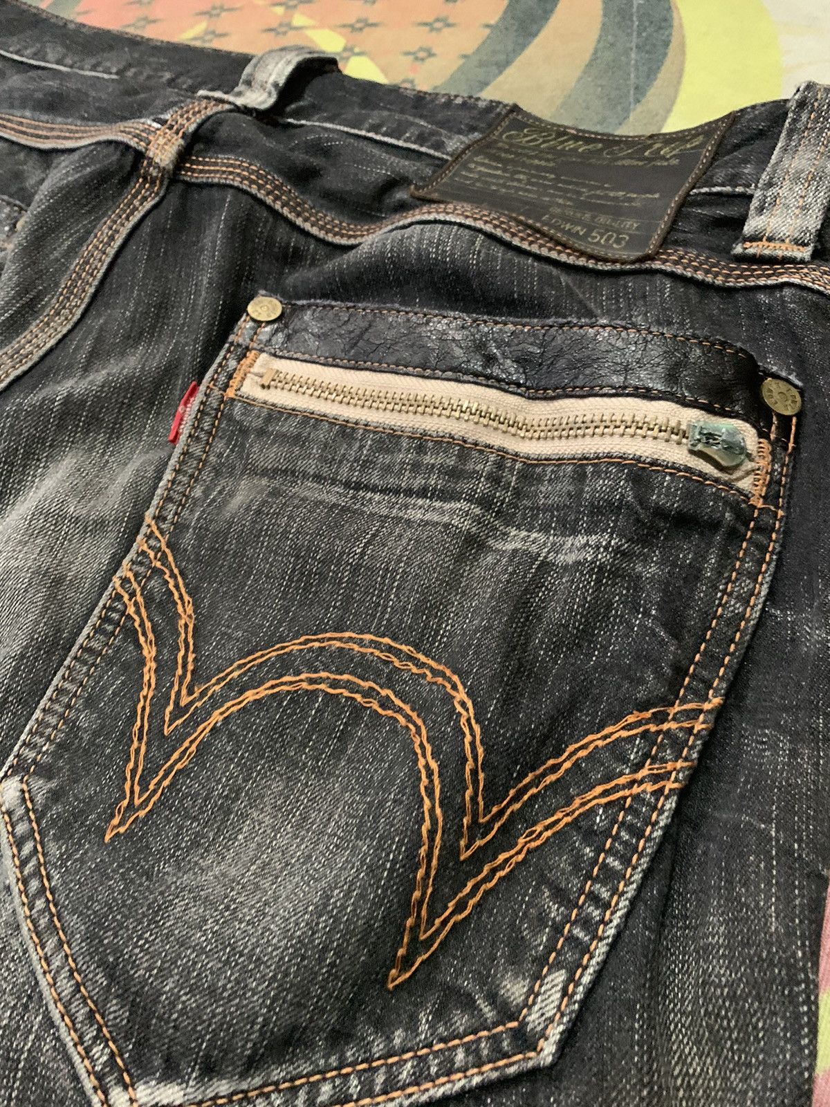 Edwin Vintage Edwin Blue Trip distressed jeans Size US 34 / EU 50 - 17 Thumbnail