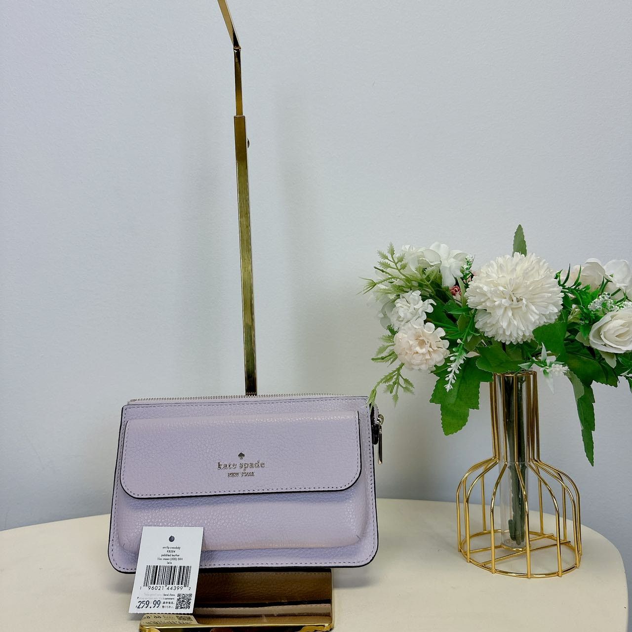 Kate Spade Kate Spade Leila Small Leather Crossbody Lilac Moon K8284 Size ONE SIZE - 2 Thumbnail