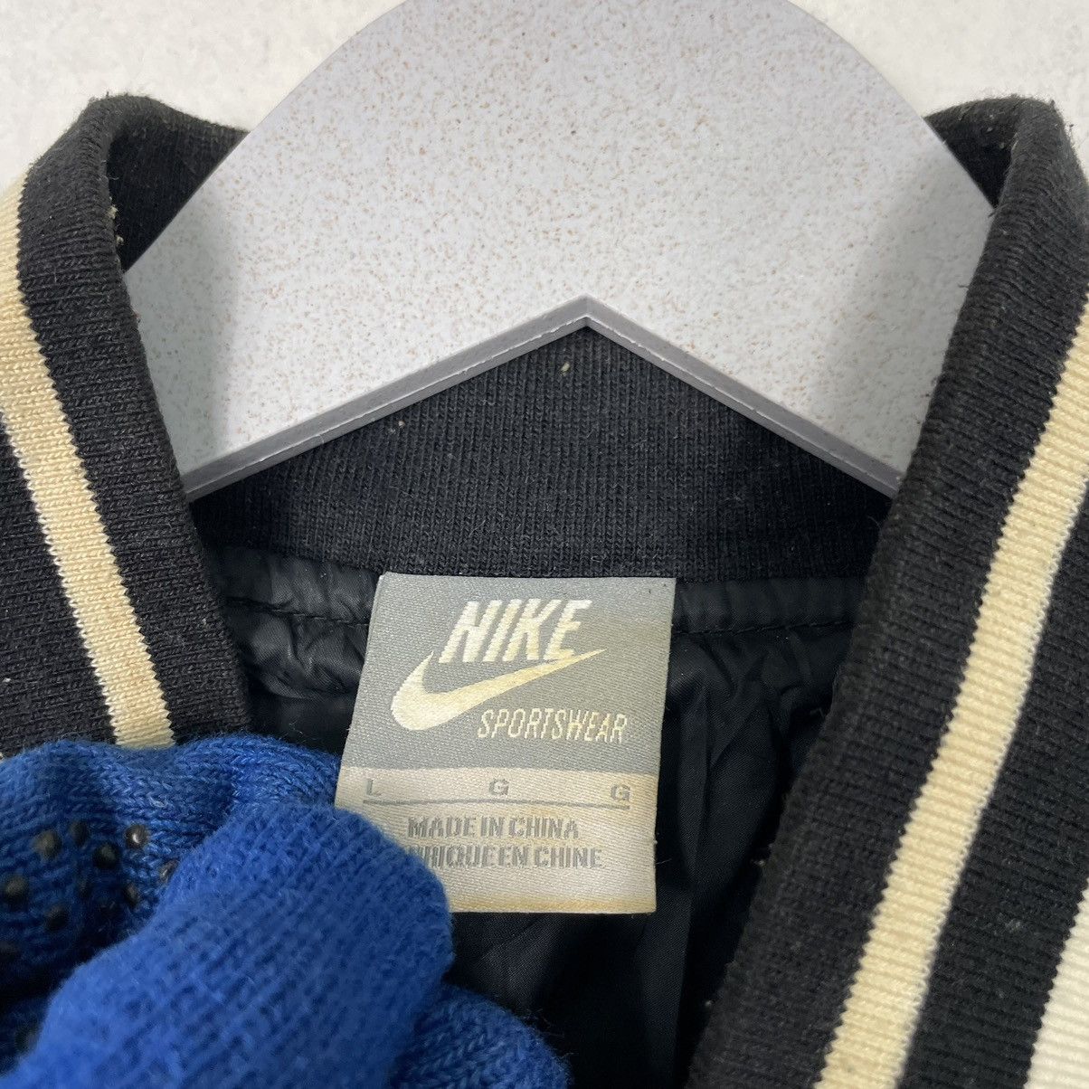 Nike 💥NIKE Y2K SNAP VARSITY JACKET Size US L / EU 52-54 / 3 - 10 Thumbnail