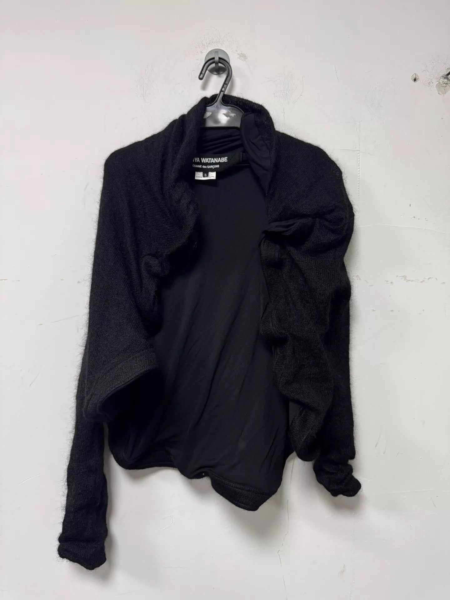 Junya Watanabe Junya Watanabe black short mohair jacket Size S / US 4 / IT 40 - 1 Thumbnail