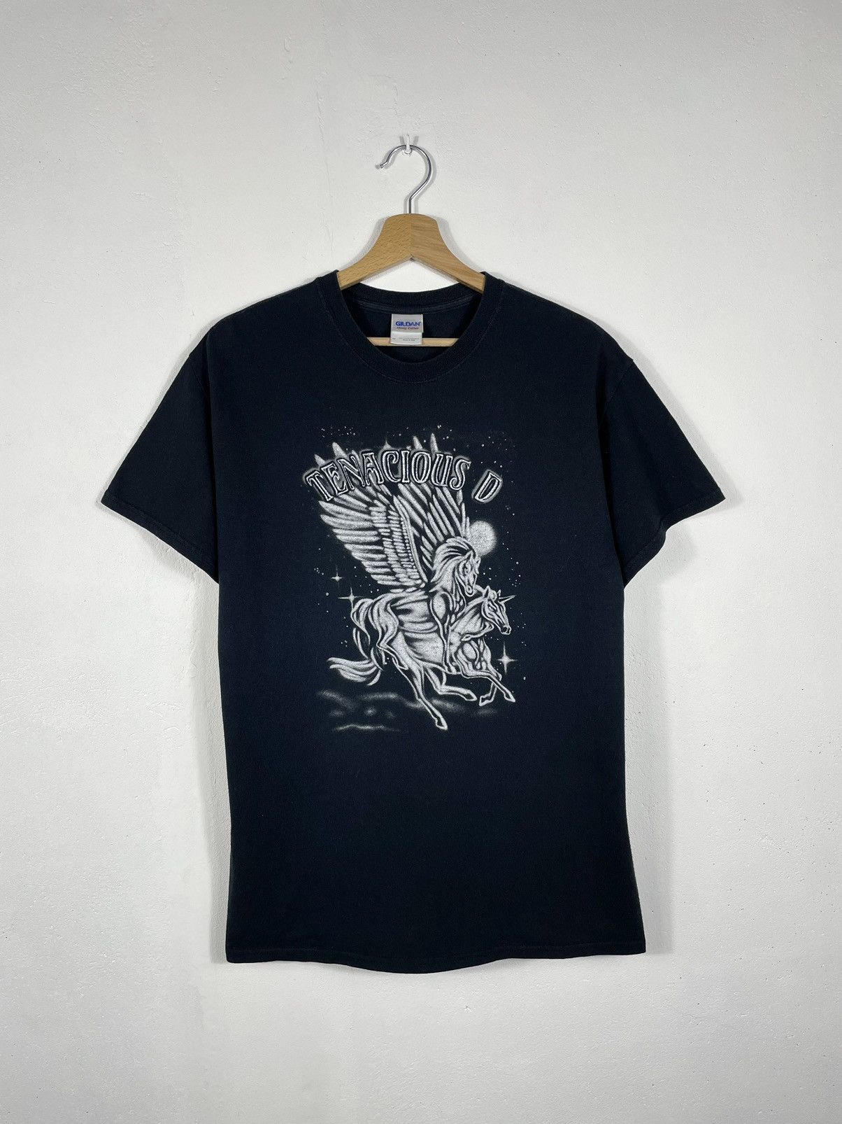 Band Tees × Vintage RETRO 00s TENACIOUS D T SHIRT TEE ROCK METAL BAND Size US M / EU 48-50 / 2 - 2 Thumbnail