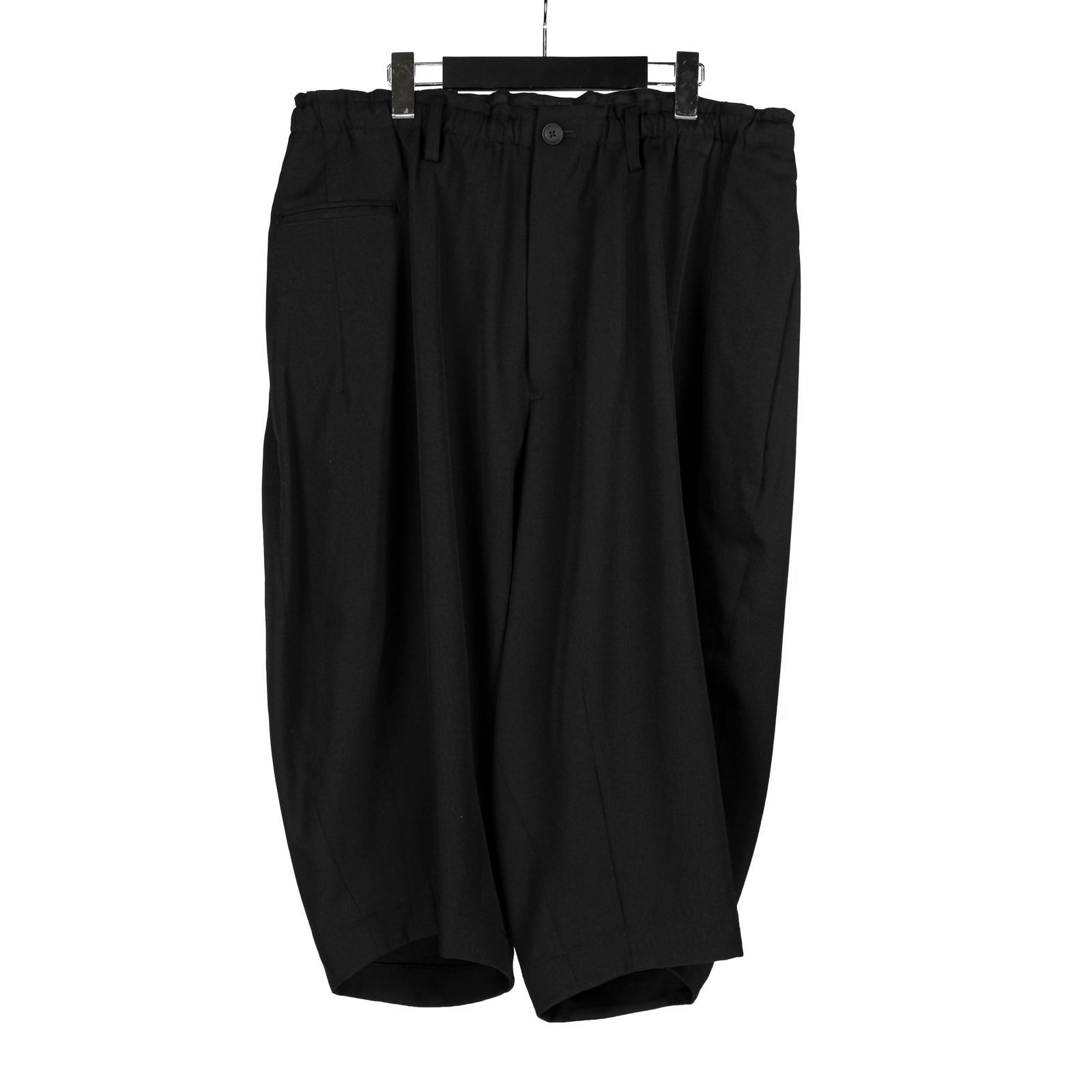 image of Yohji Yamamoto Pour Homme 22Ss Baloon Short Pants Hg-P20-100 in Black, Men's (Size 35)