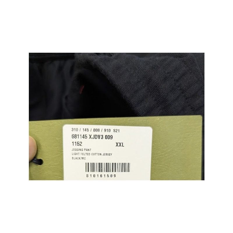 Gucci o1rshd1 Light Felted Cotton Jersey Jogging Pant in Black Size US 38 / EU 54 - 23 Thumbnail