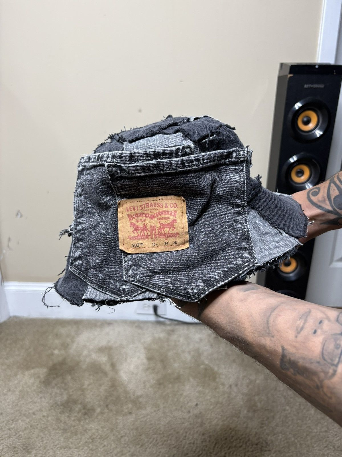 Other Custom Denim Bucket Hat Size ONE SIZE - 4 Thumbnail