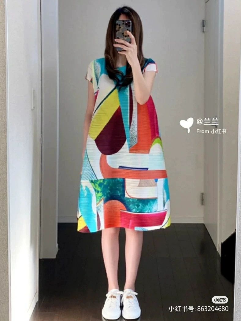 Issey Miyake Issey Miyake size:3 Red windmill horizontal stripe dress s Size M / US 6-8 / IT 42-44 - 5 Thumbnail