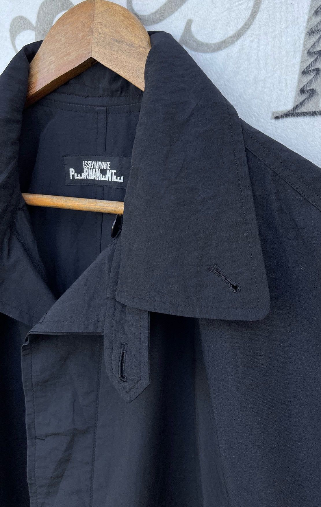 Issey Miyake 🔥A/W 1980'S ISSEY MIYAKE PERMANENTE OVERSIZED COAT JACKET Size US M / EU 48-50 / 2 - 9 Thumbnail