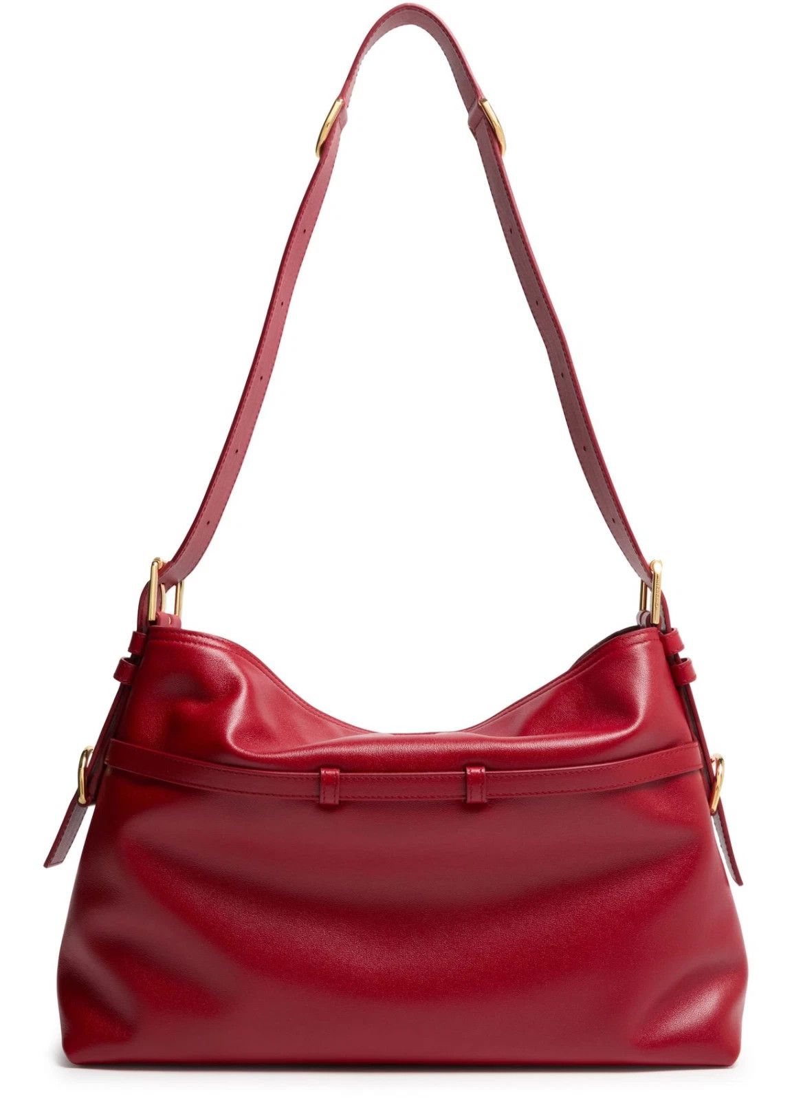 Givenchy GIVENCHY Voyou Medium Dark Red Leather Bag Size ONE SIZE - 3 Thumbnail